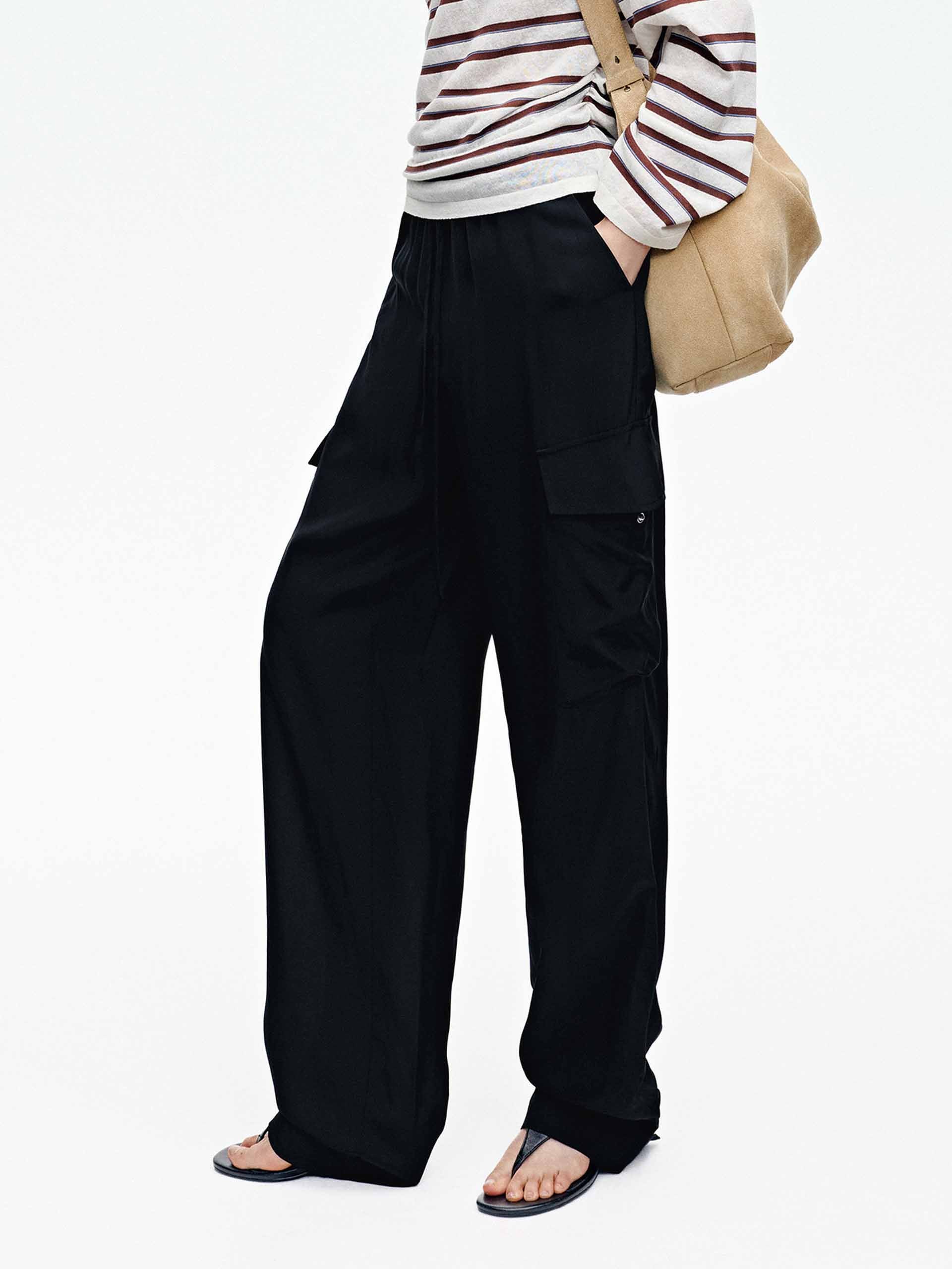 Elastic Waistband Cargo Pants - Image 14