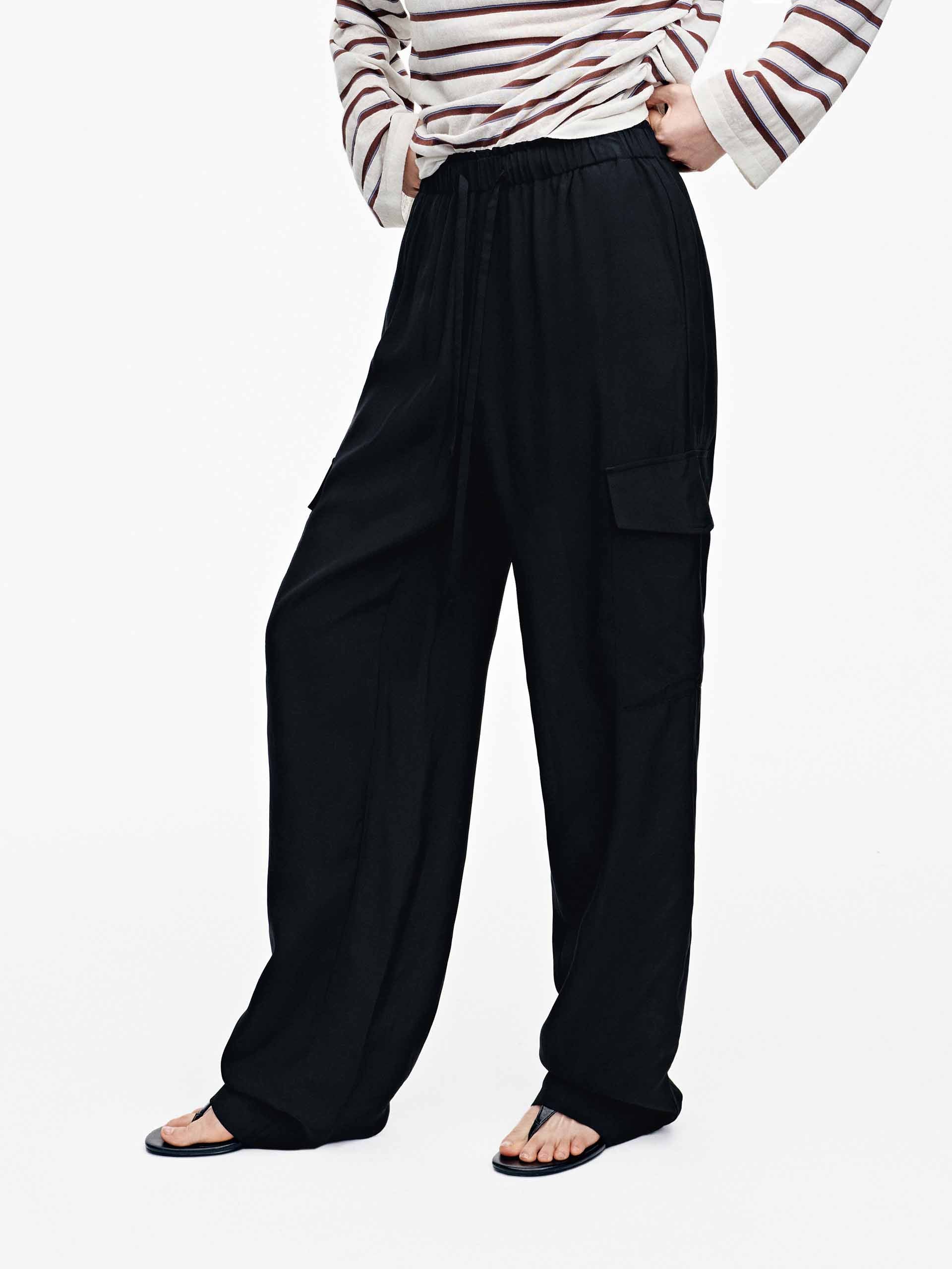 Elastic Waistband Cargo Pants - Image 9