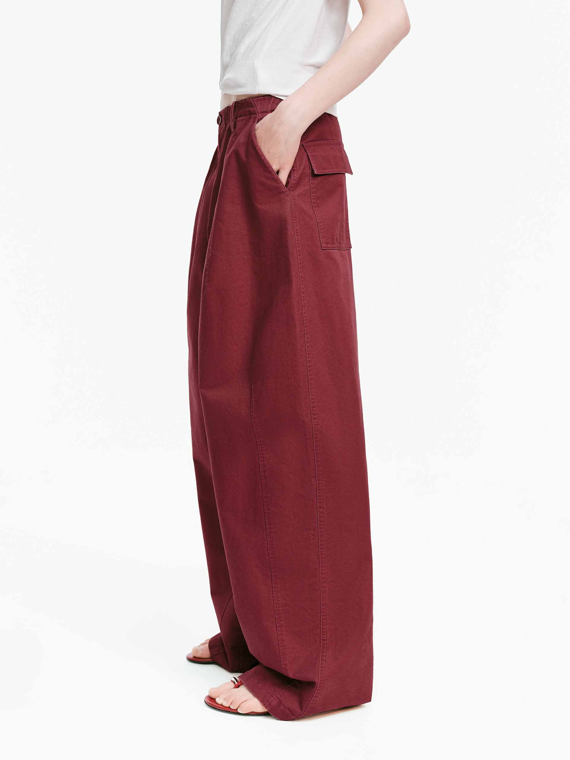 Elastic Waistband Cotton Pants - Image 9