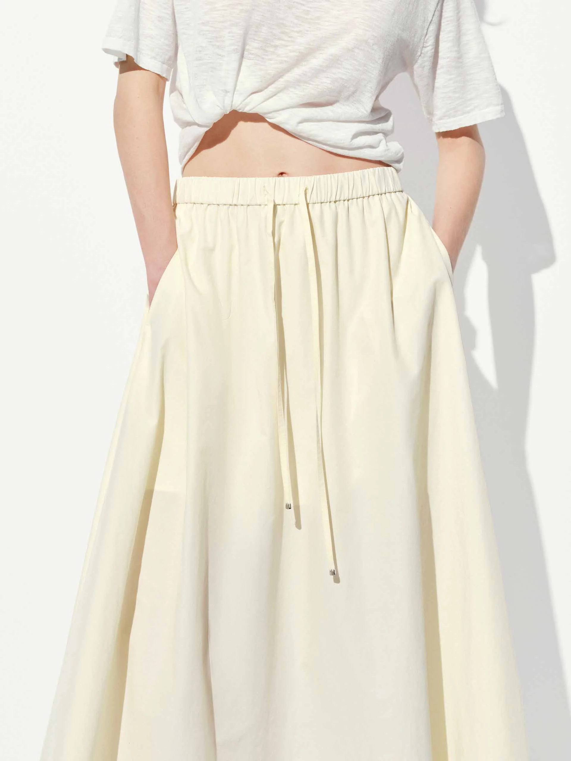 Elasticated Waistband Midi Skirt - Image 8