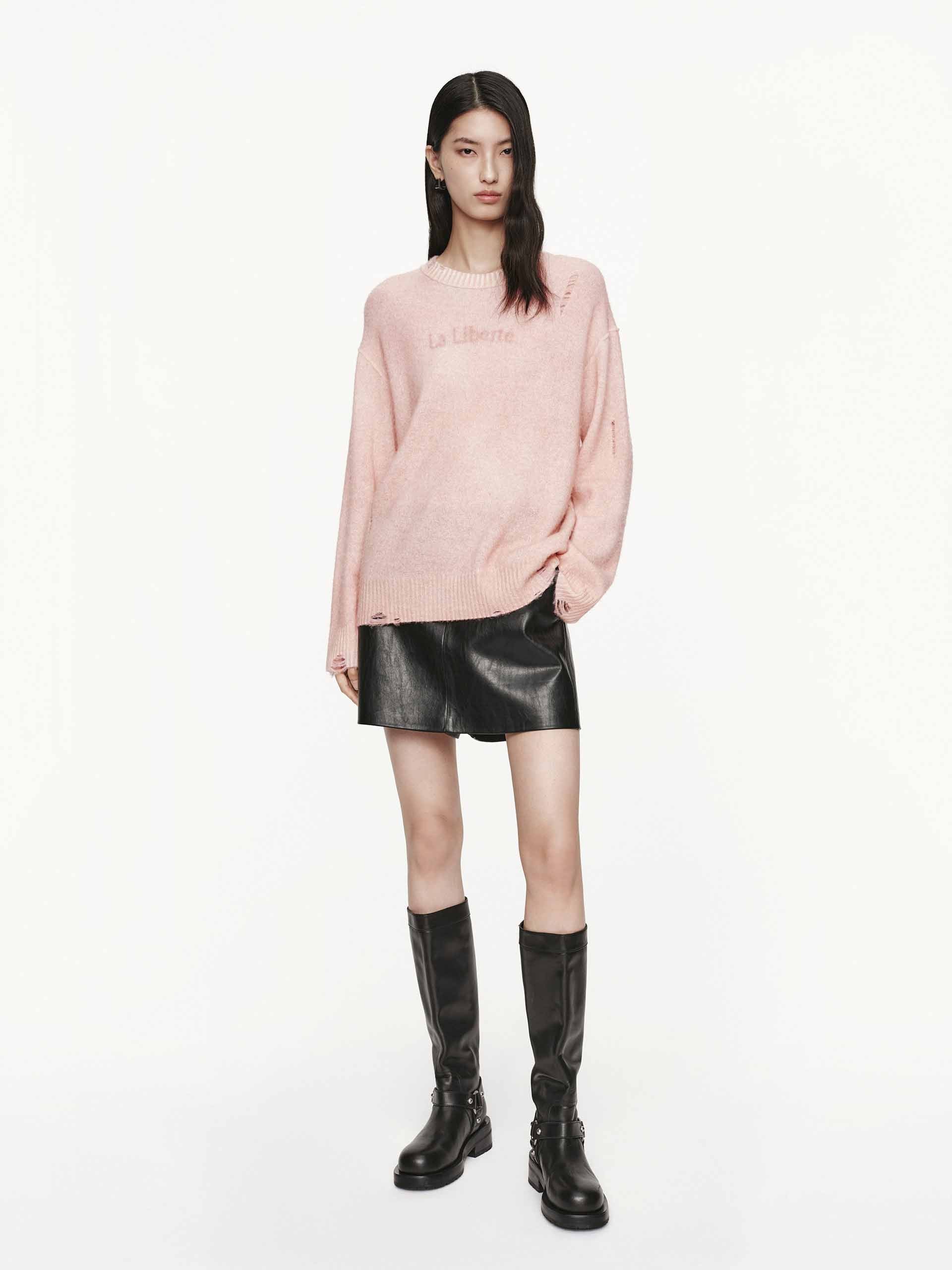 Faded Distressed Sweater - Image 9