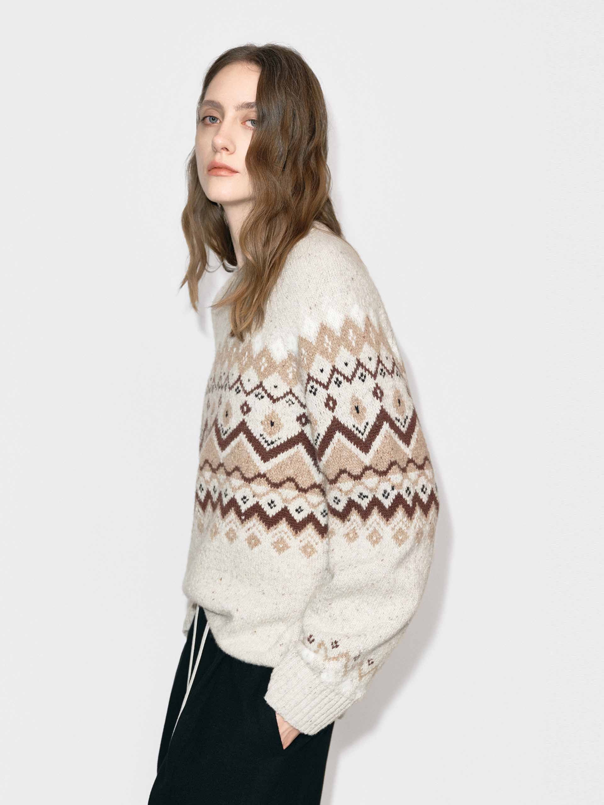 Fair Isle Wool Blend Sweater - Image 3