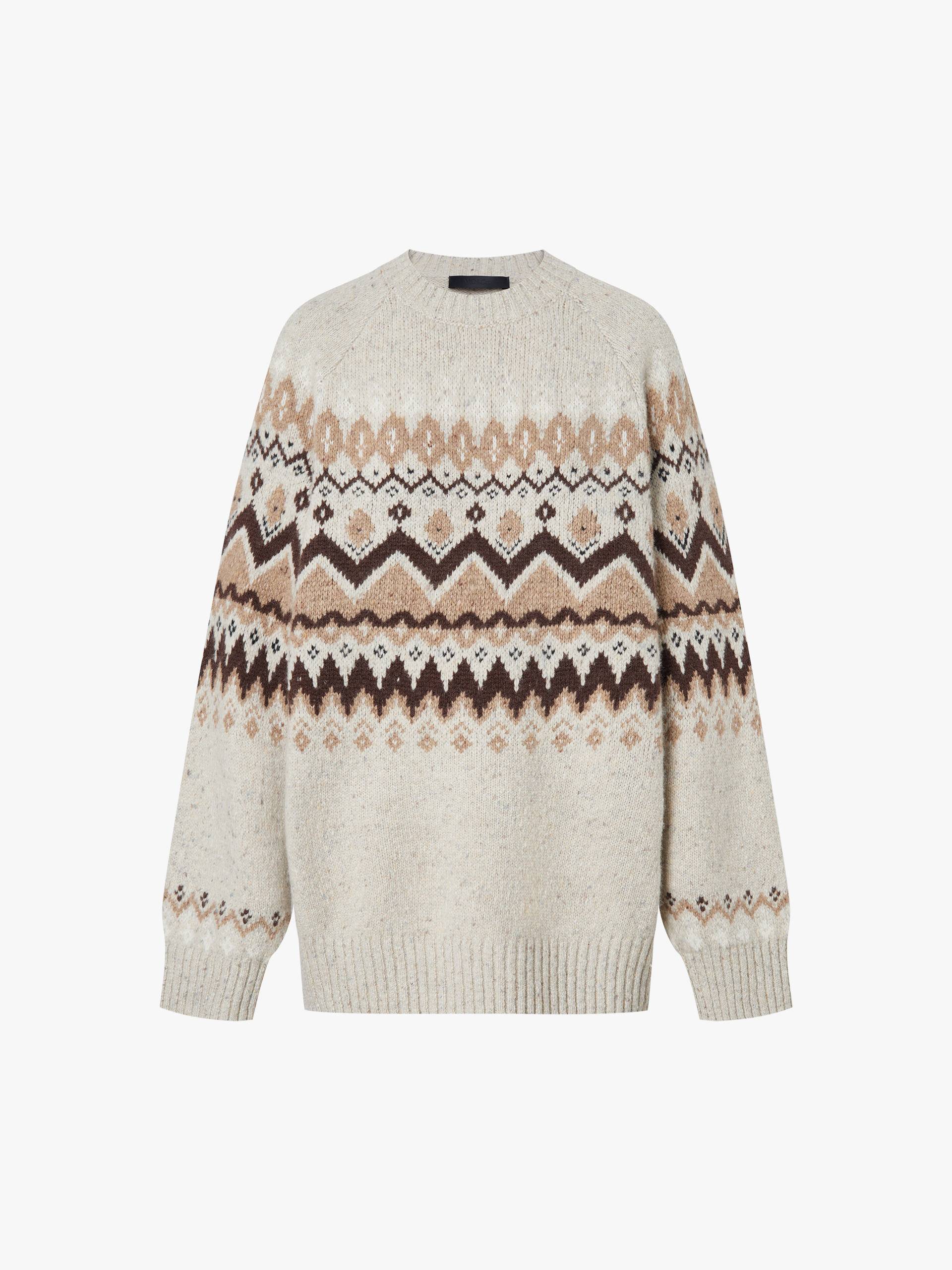 Fair Isle Wool Blend Sweater - Image 5