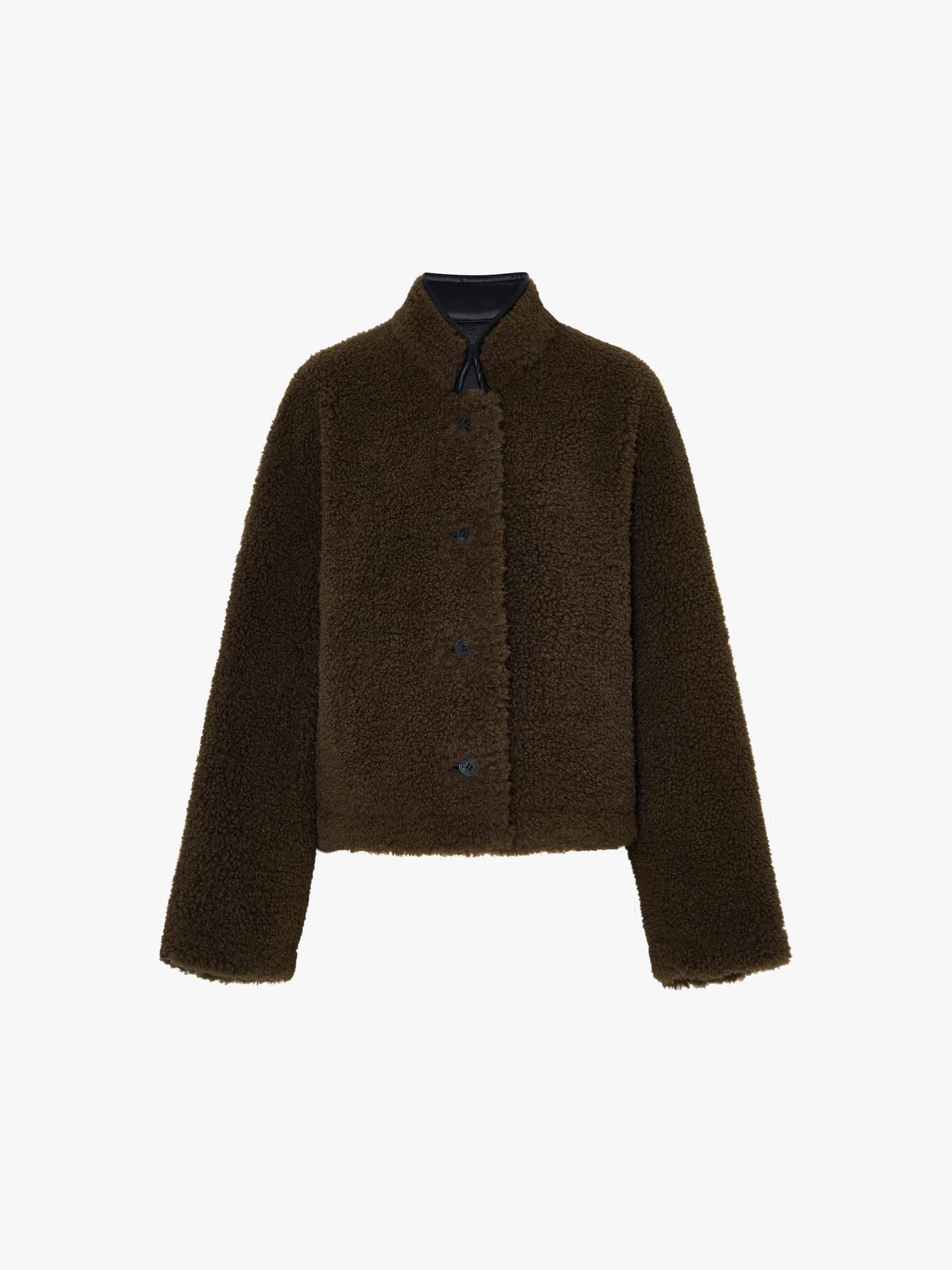 Faux Shearling Button Coat - Image 12