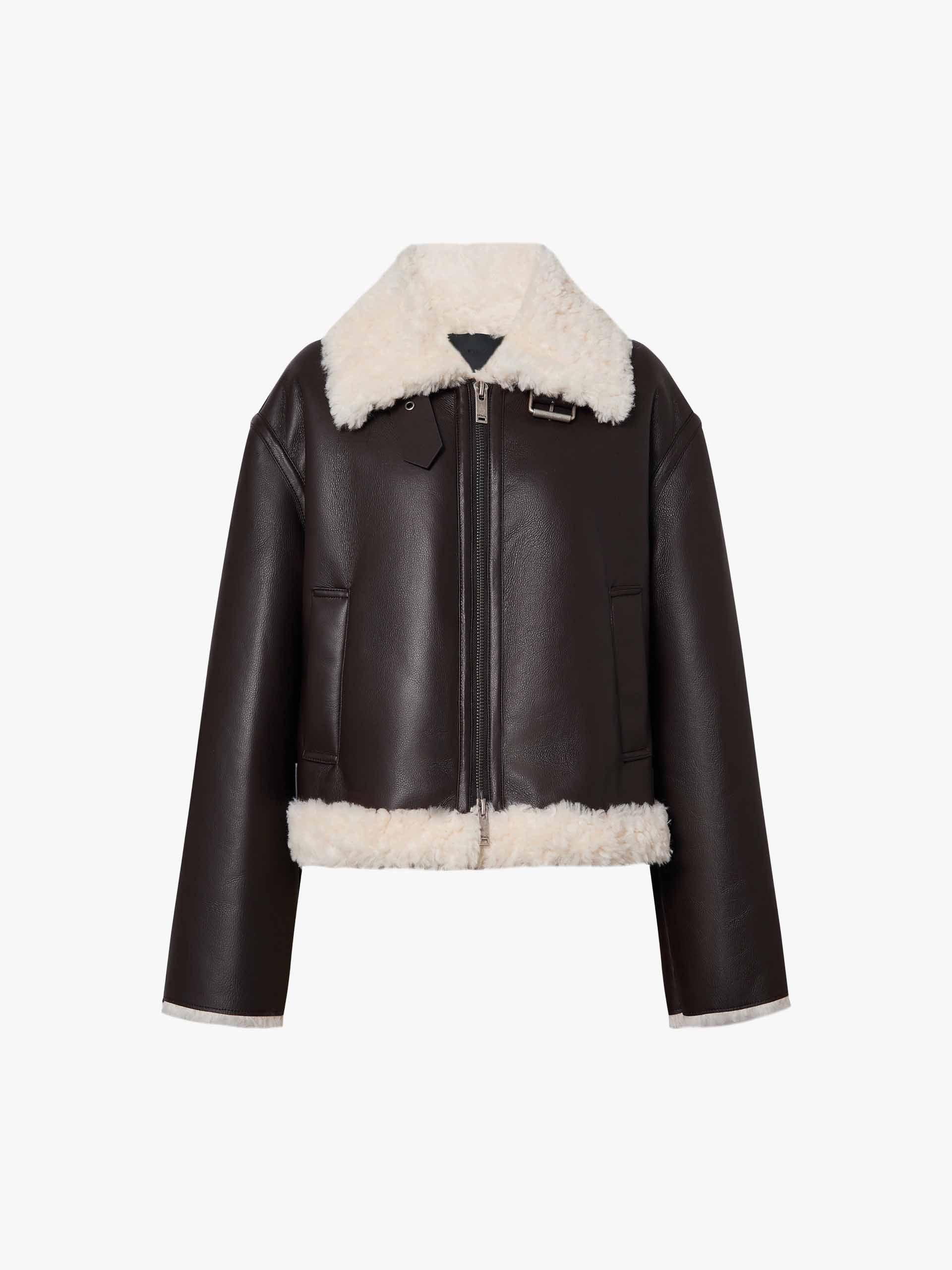 Faux Shearling Detail Coat - Image 5