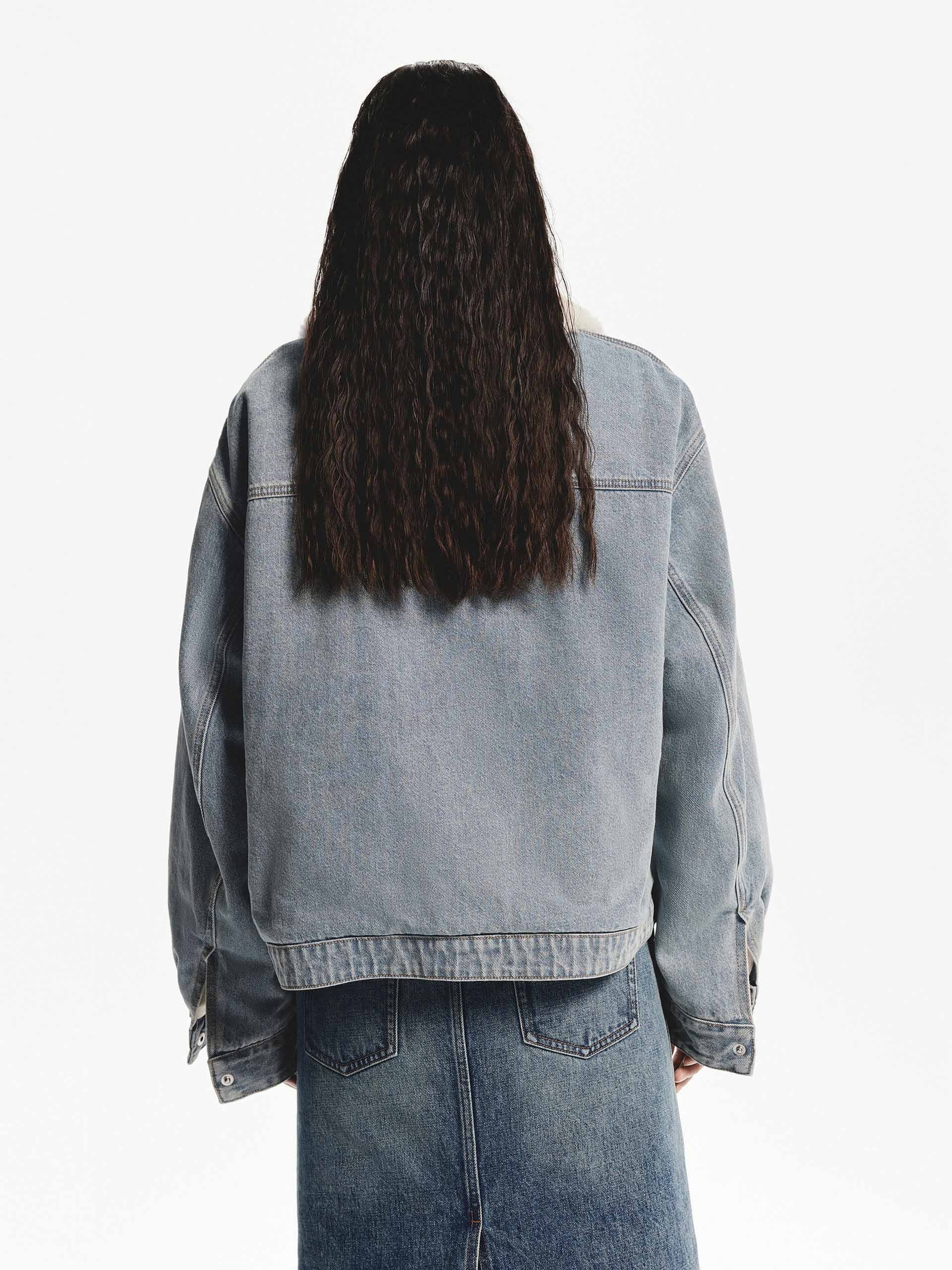 Faux Shearling Loose Jacket - Image 3