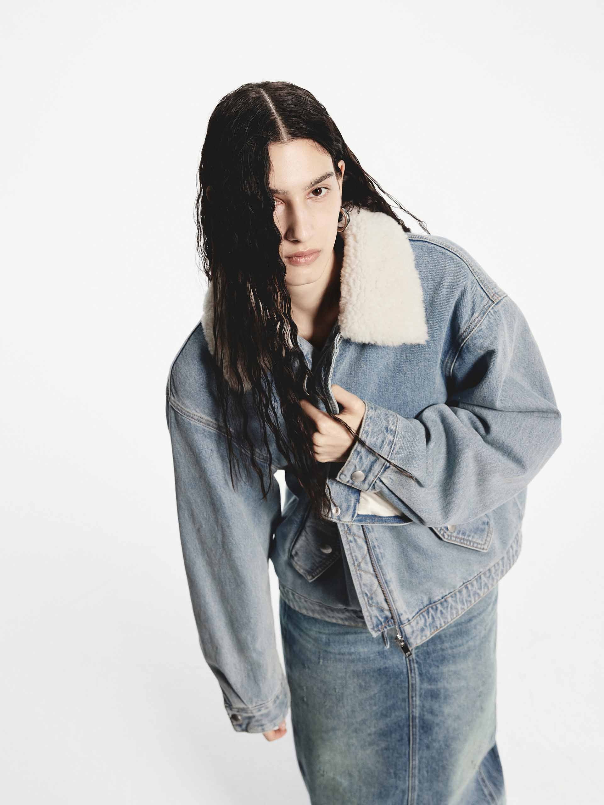 Faux Shearling Loose Jacket - Image 7