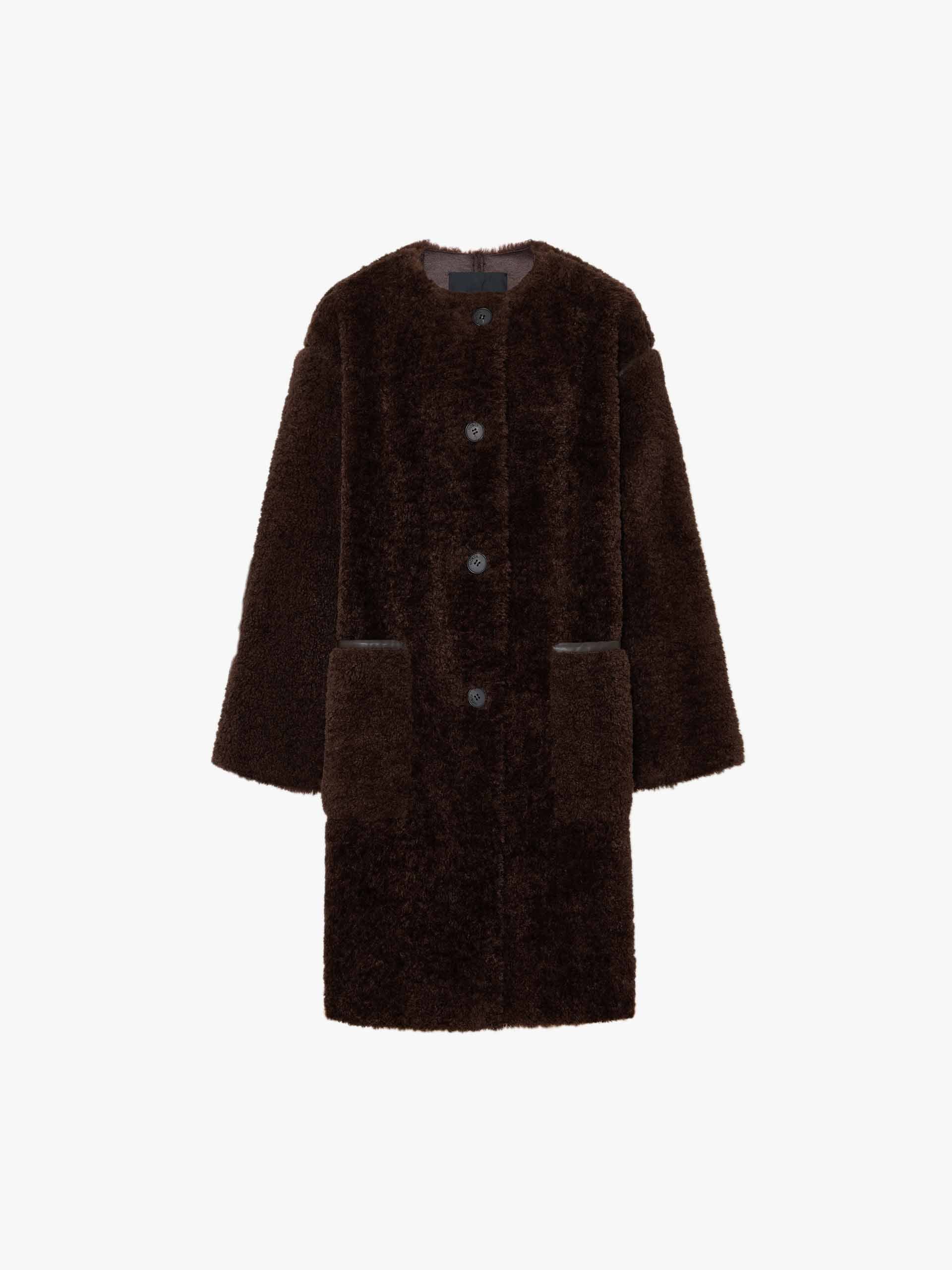 Faux Shearling Midi Coat - Image 13
