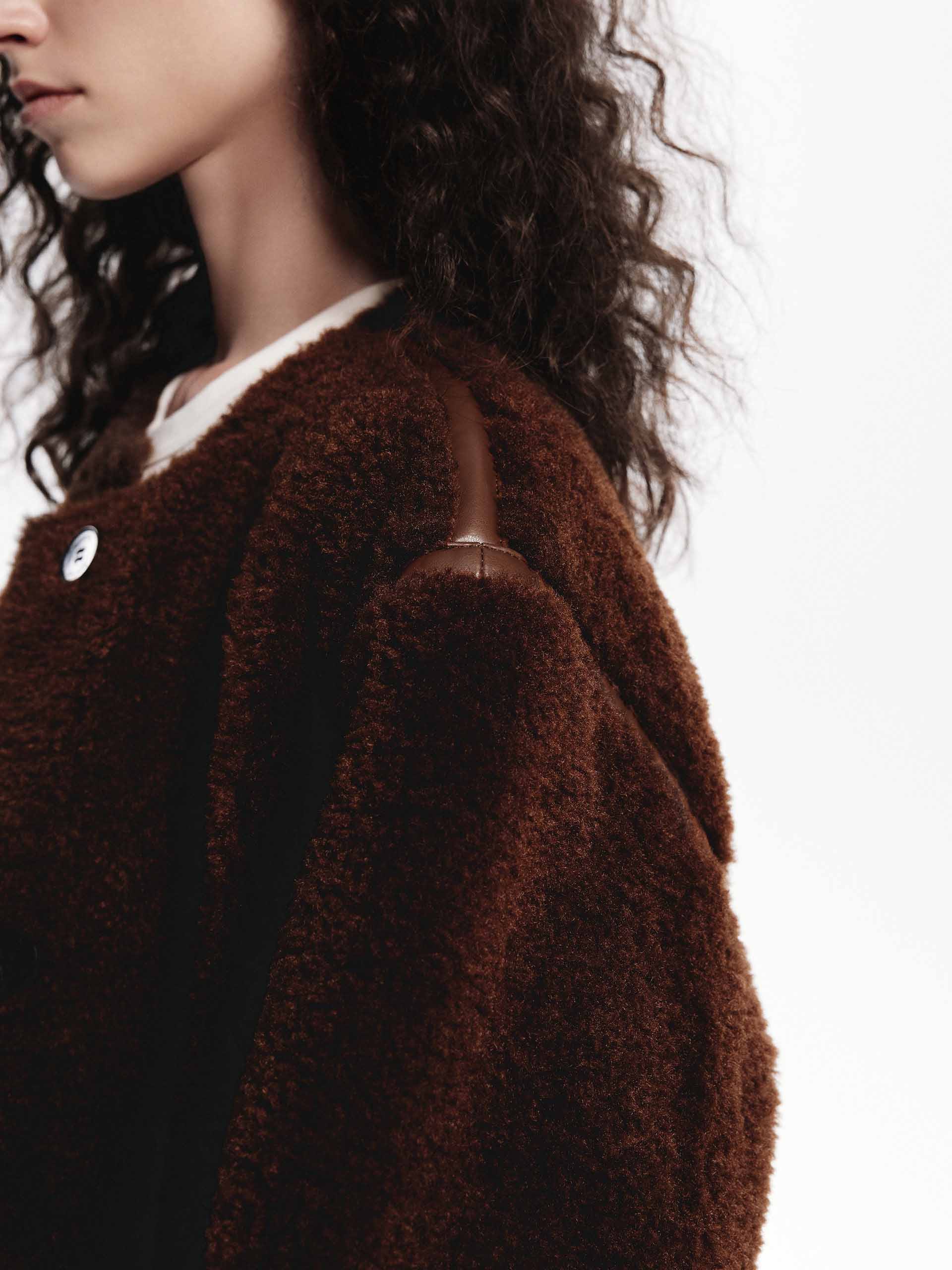 Faux Shearling Midi Coat - Image 14