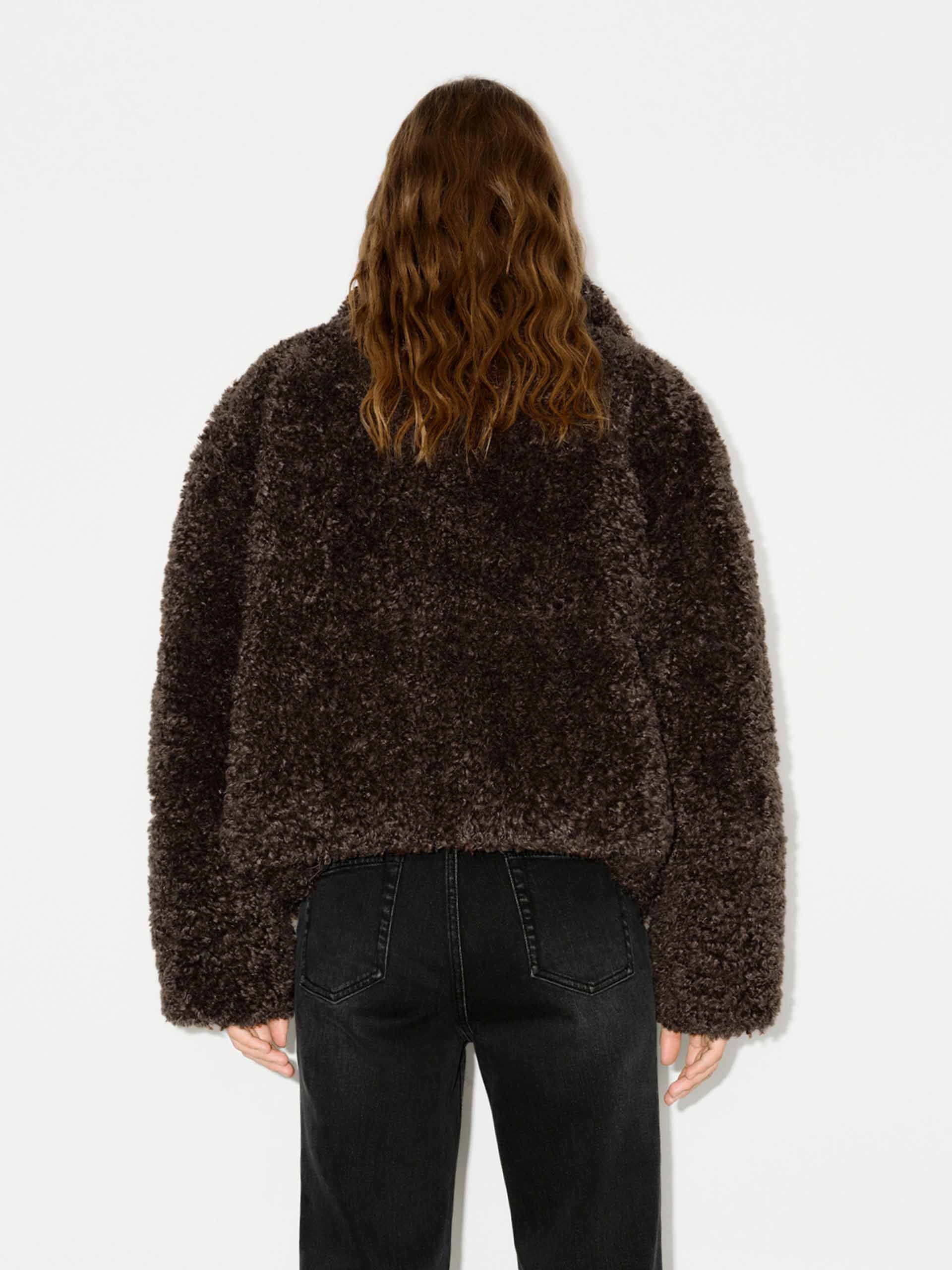 Faux Shearling Quilted Jacket - Image 6