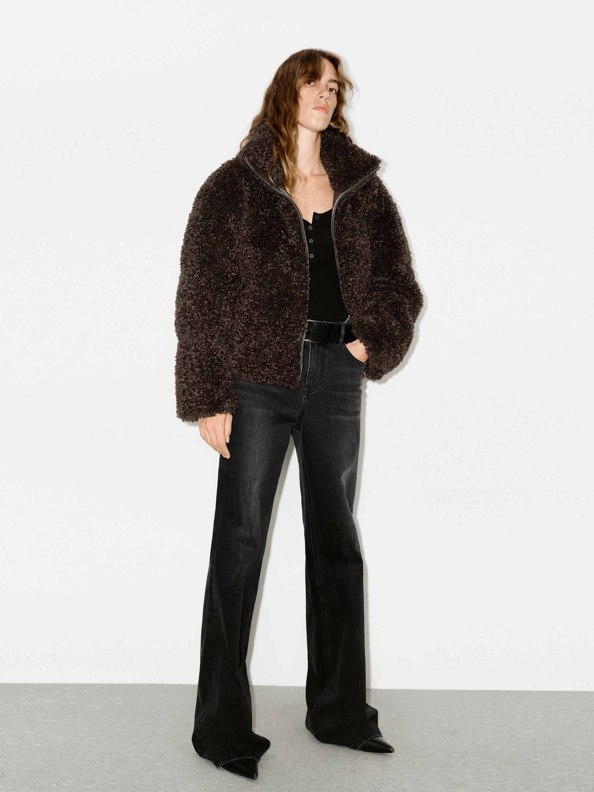 Faux Shearling Quilted Jacket - Image 7