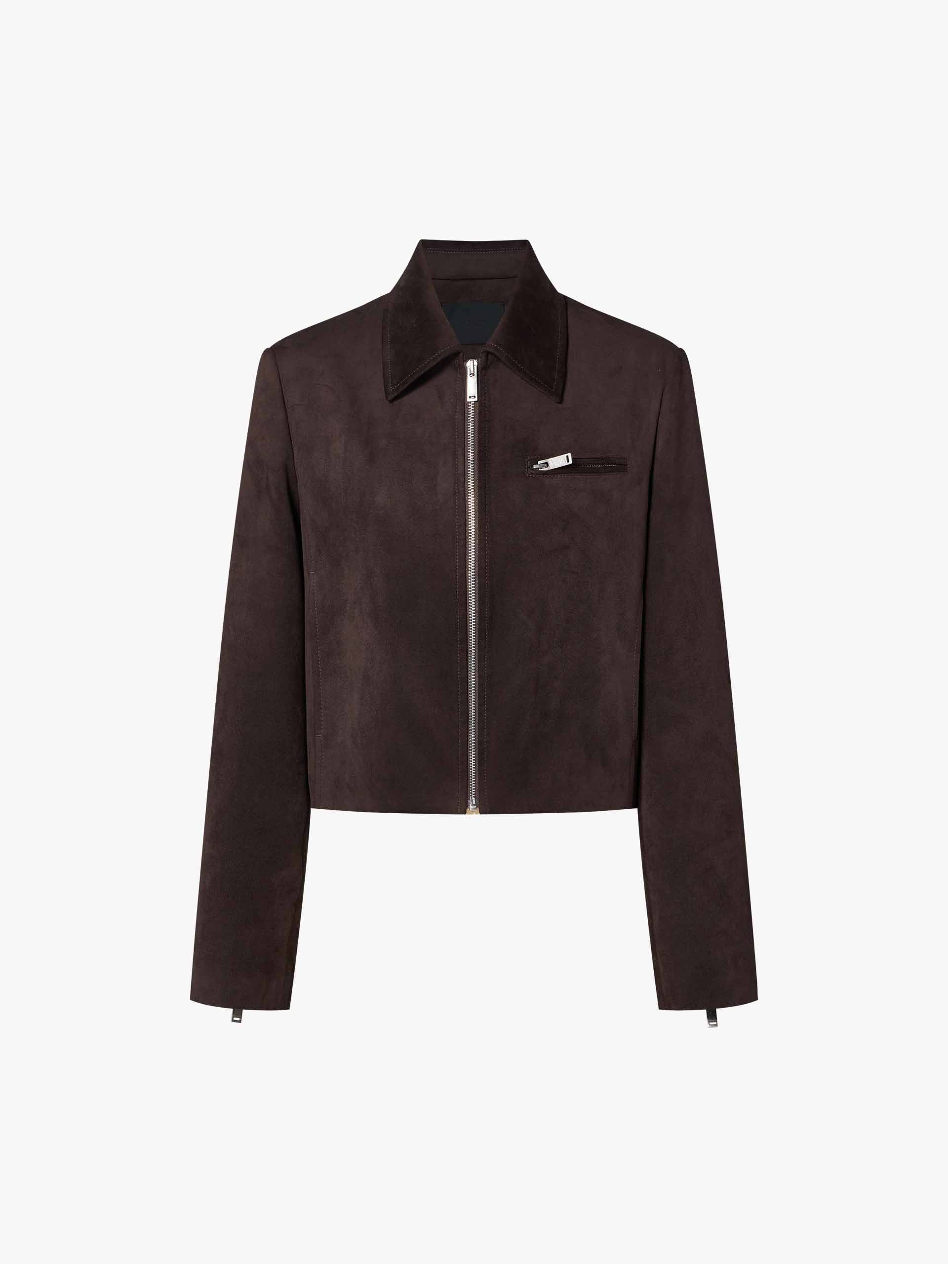 Faux Suede Brown Jacket - Image 5