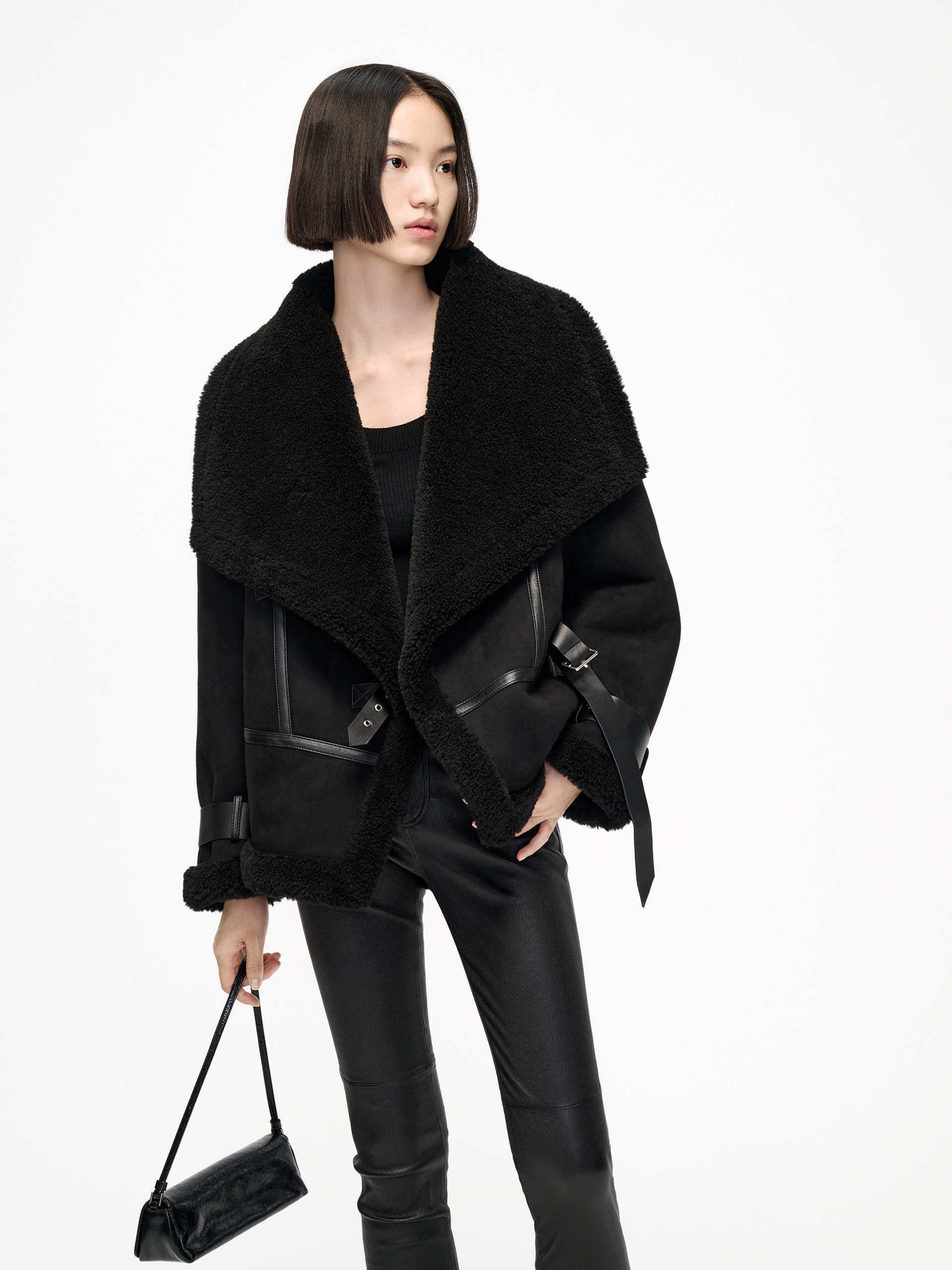 Faux Suede Buckle Jacket - Image 6