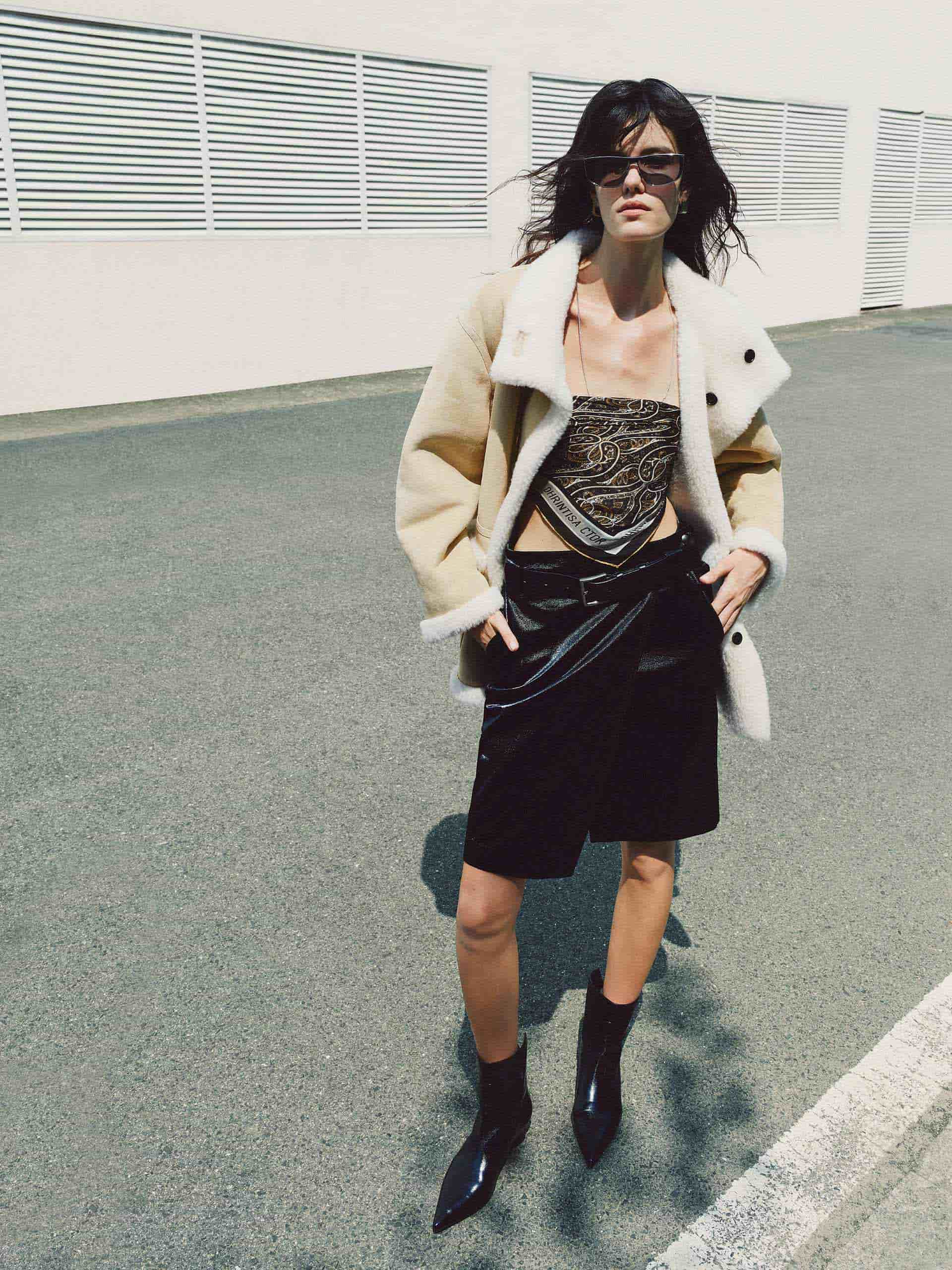Faux Suede Fur Lining Coat - Image 10