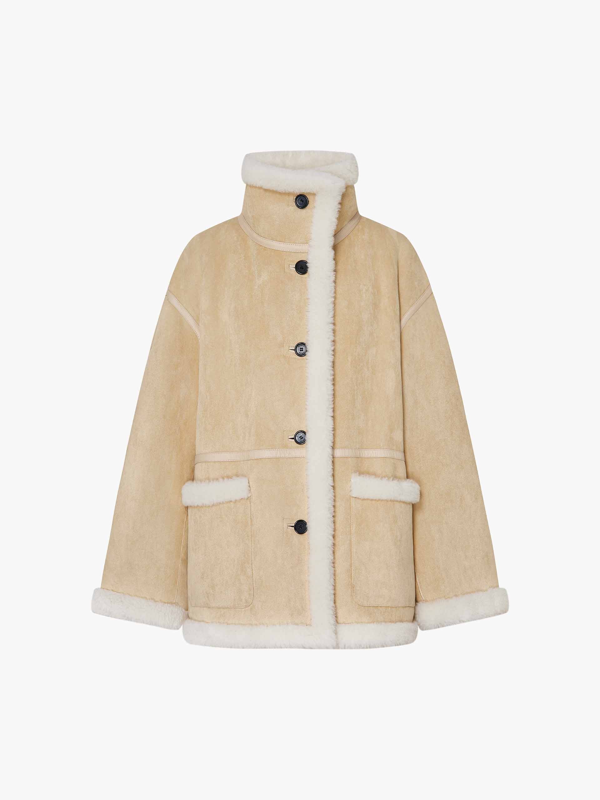Faux Suede Fur Lining Coat - Image 13