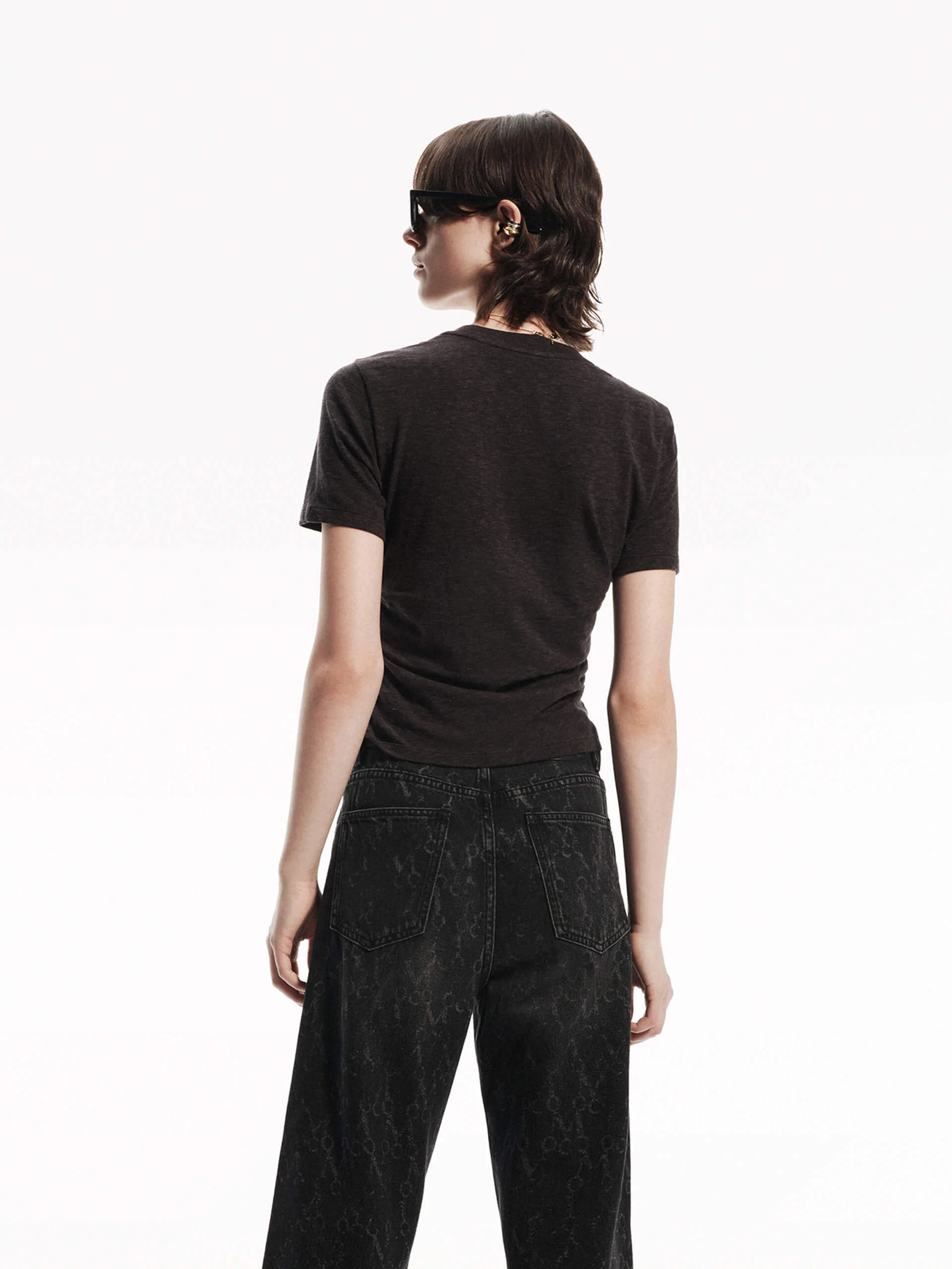 Fitted Side Pleated T-shirt - Image 6