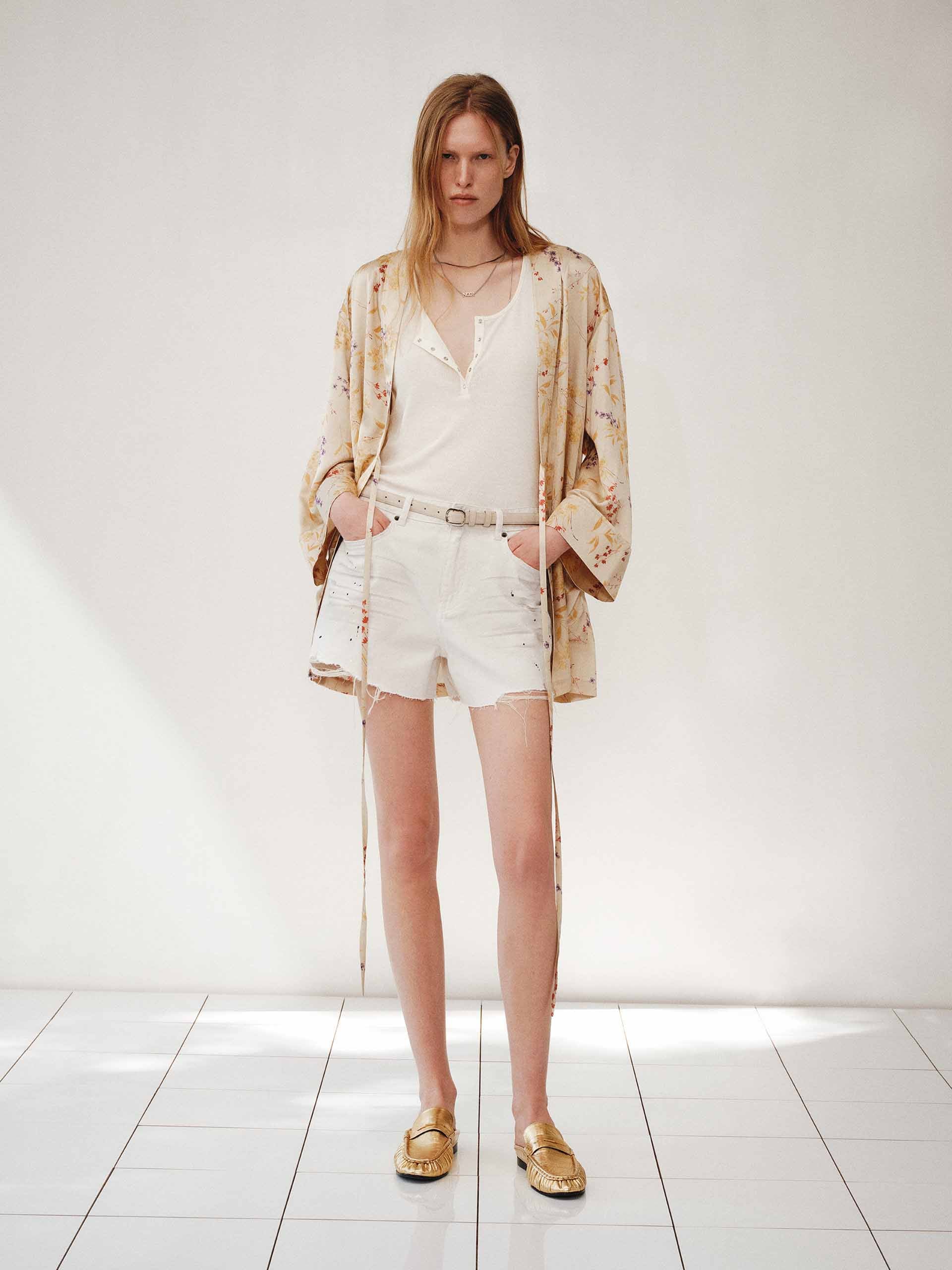 Floral Print Belted Coat - Image 2