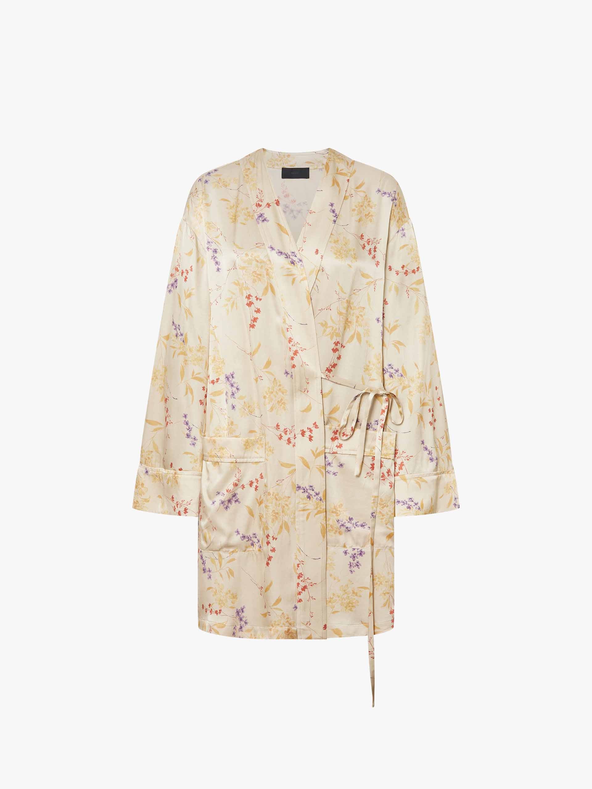 Floral Print Belted Coat - Image 5