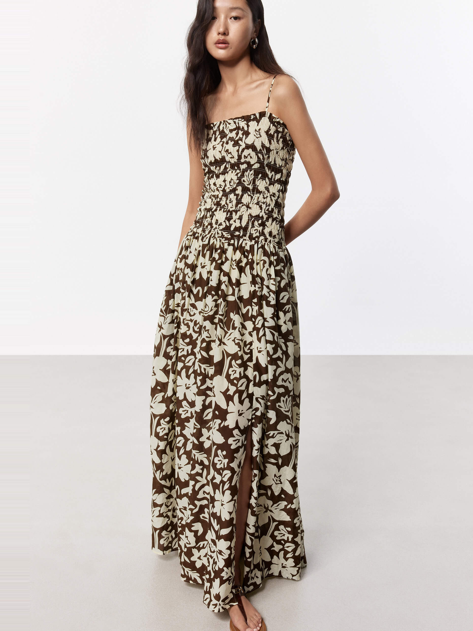 Floral Print Maxi Cami Dress - Image 2
