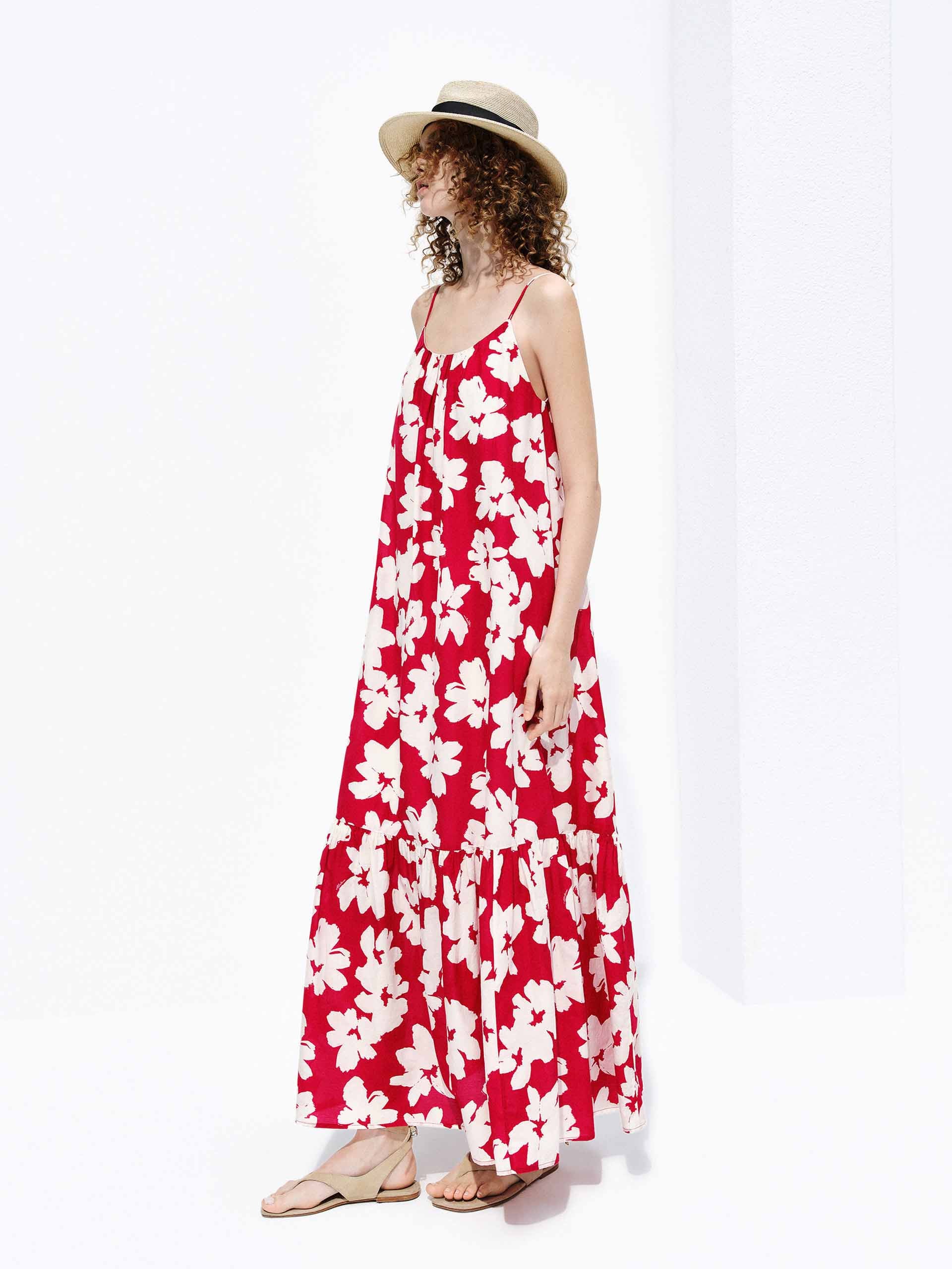 Floral Ruffle Hem Maxi Dress - Image 6