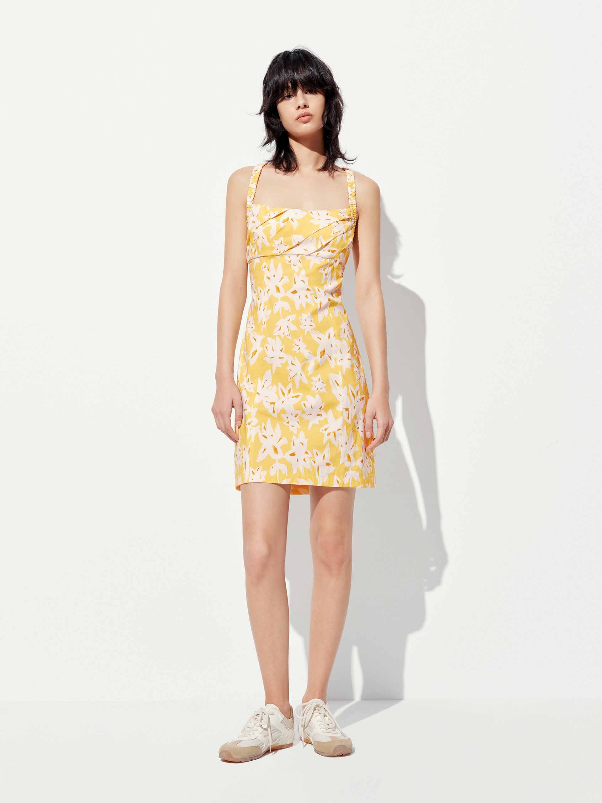 Flower Print Backless Dress - Image 10
