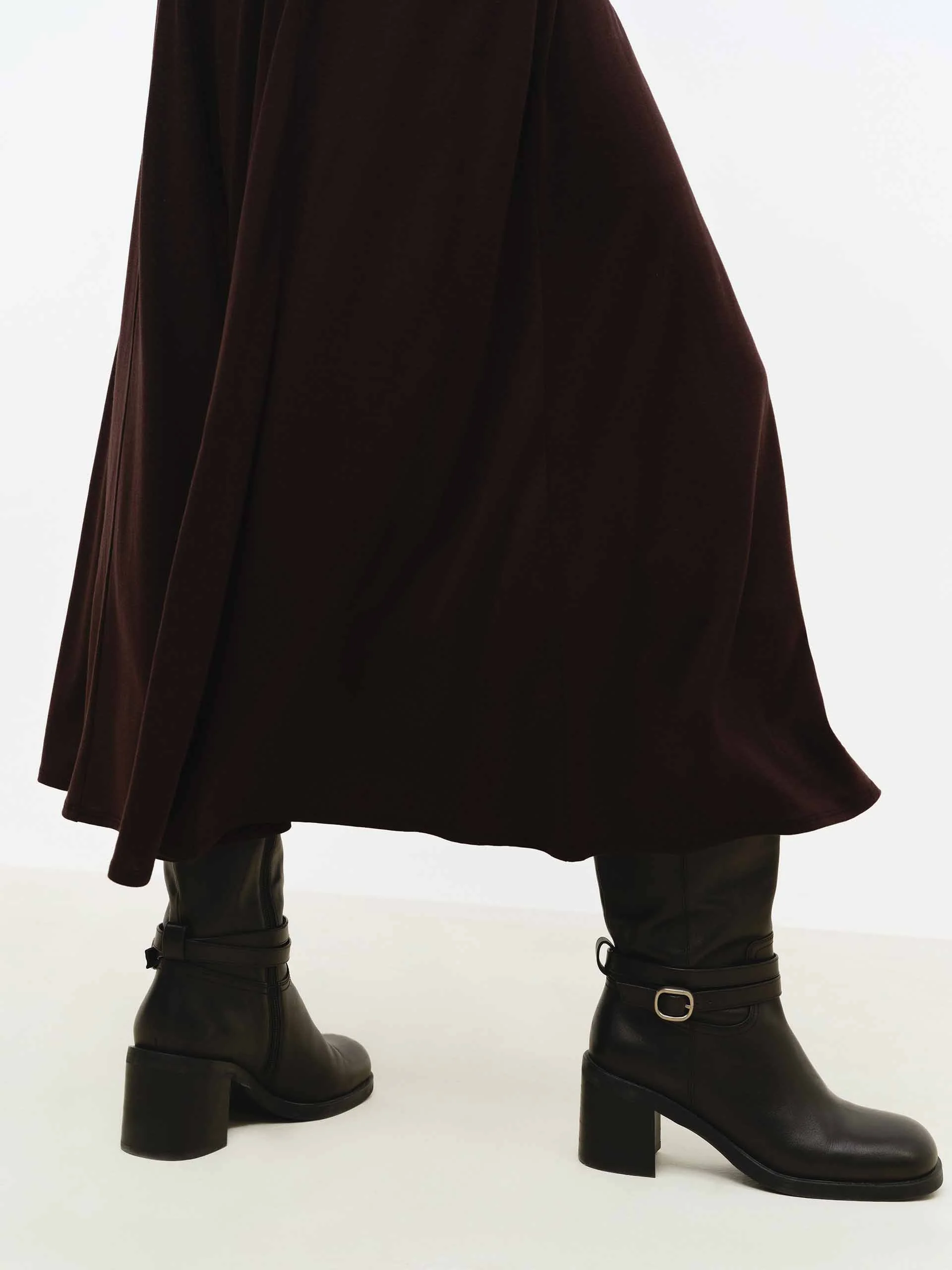 Flowy Hem Midi Skirt - Image 8