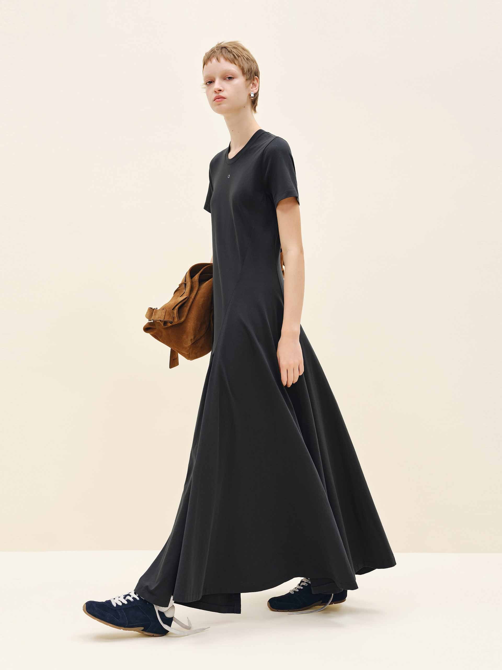 Flowy Hem Waisted Dress - Image 2
