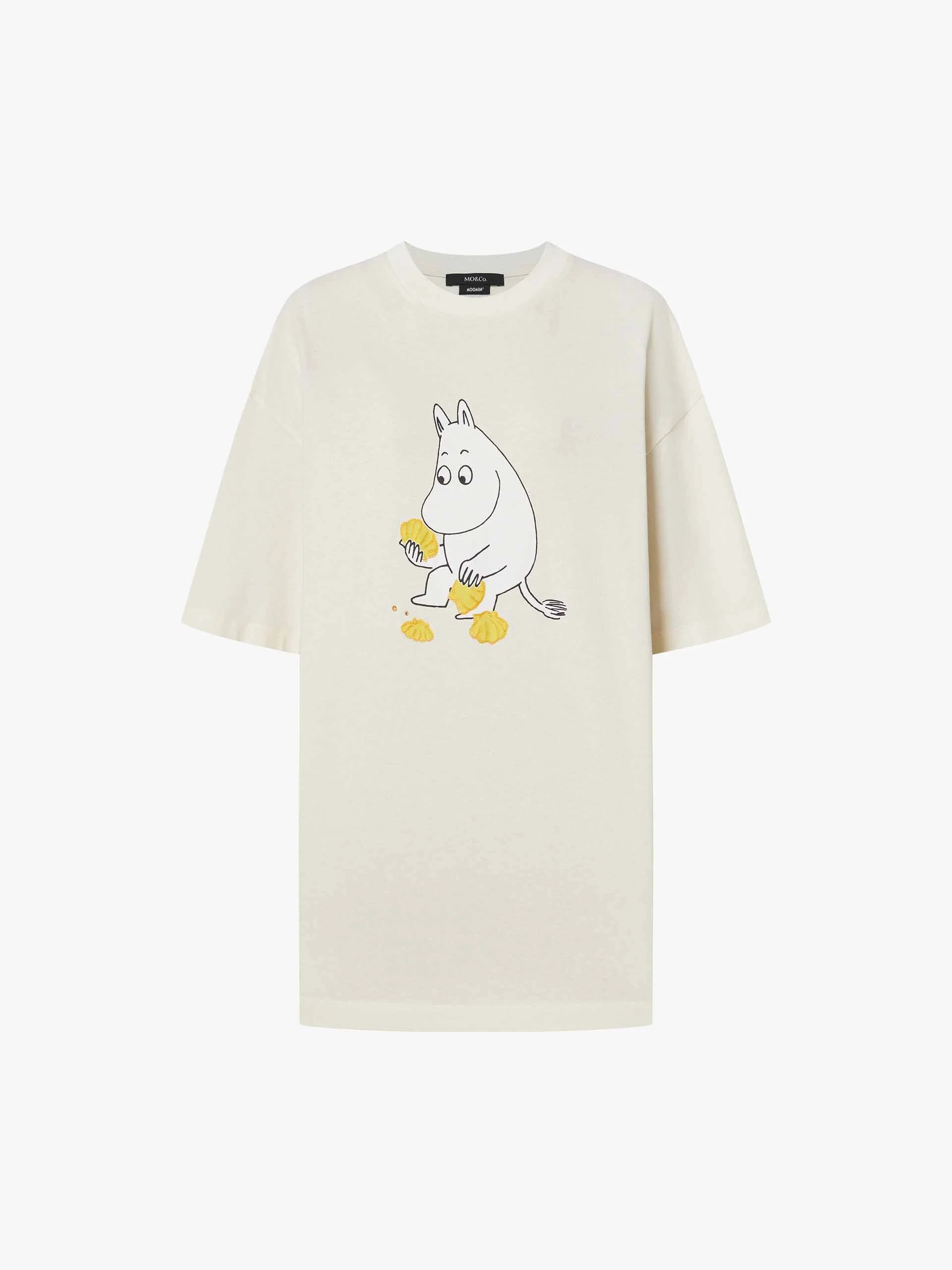 Front Cartoon Print Cotton T-shirt - Image 12