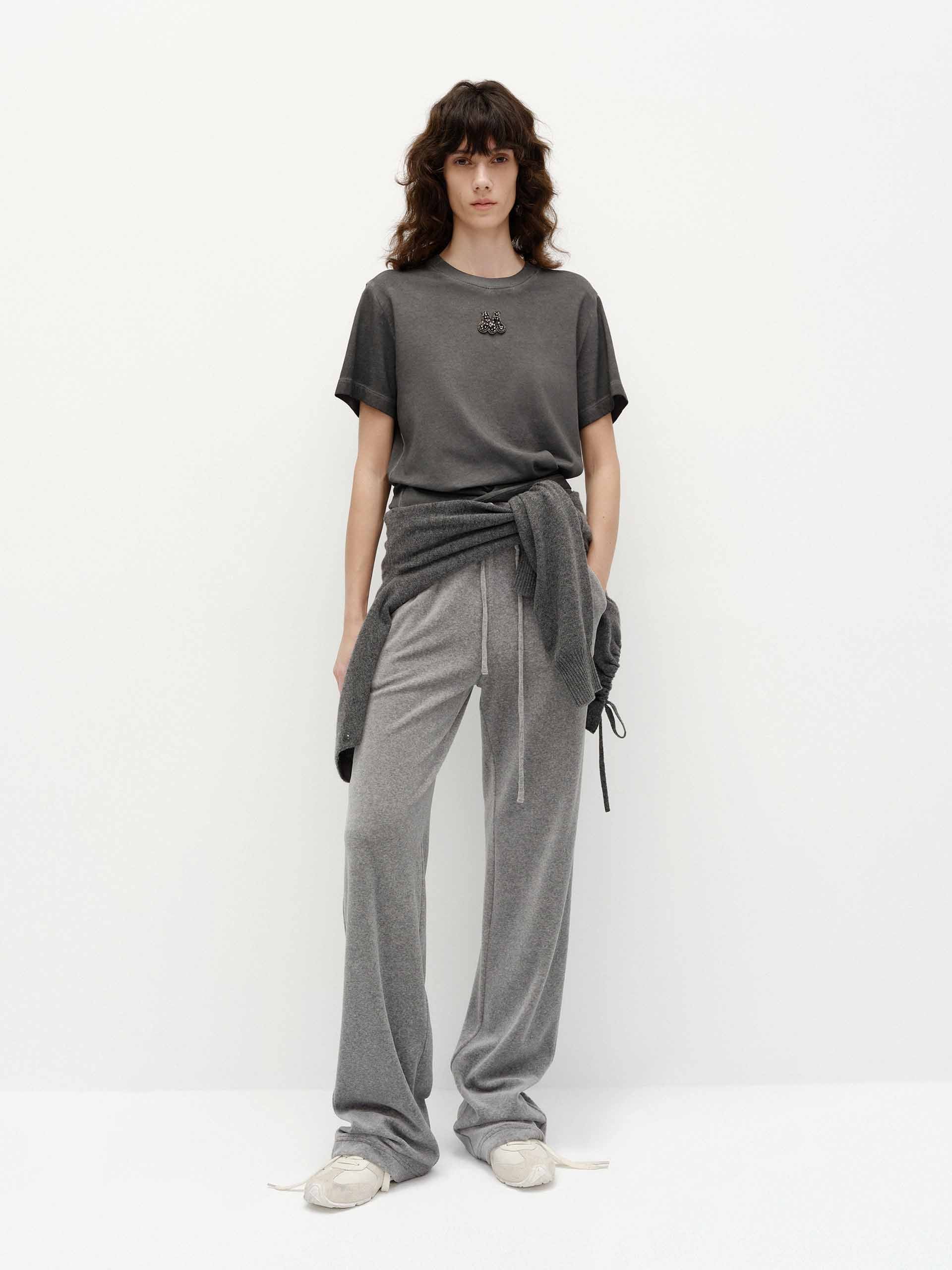 Front Crystal Cotton T-shirts - Image 2