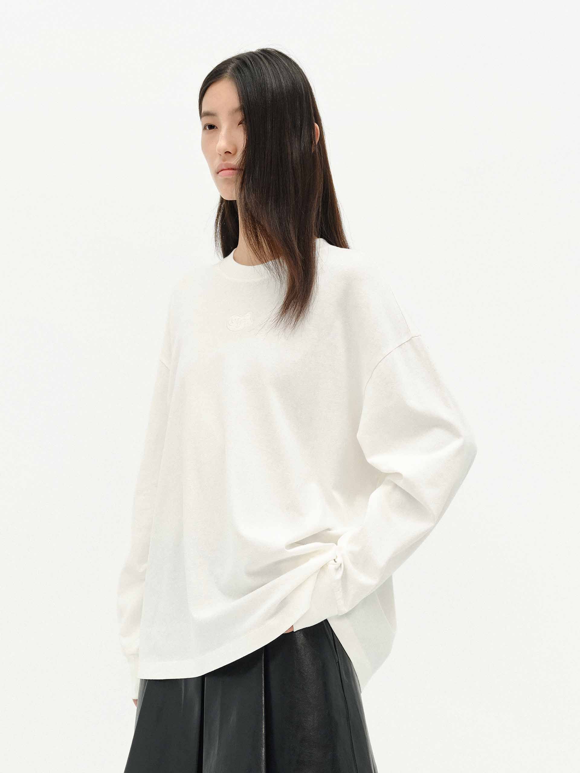 Front Embroidery Loose T-shirts - Image 15