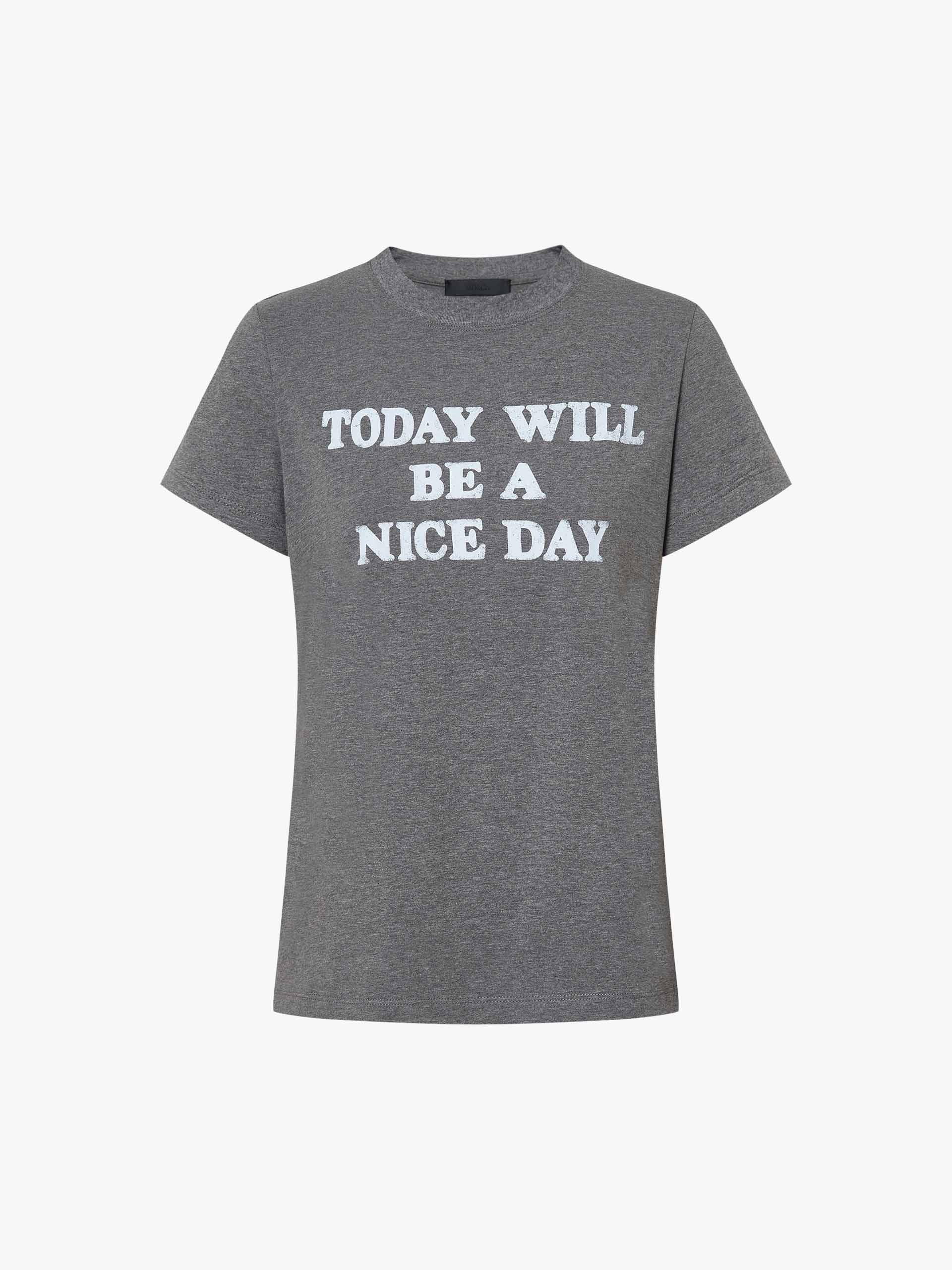 Front Letter Cotton T-shirt - Image 5