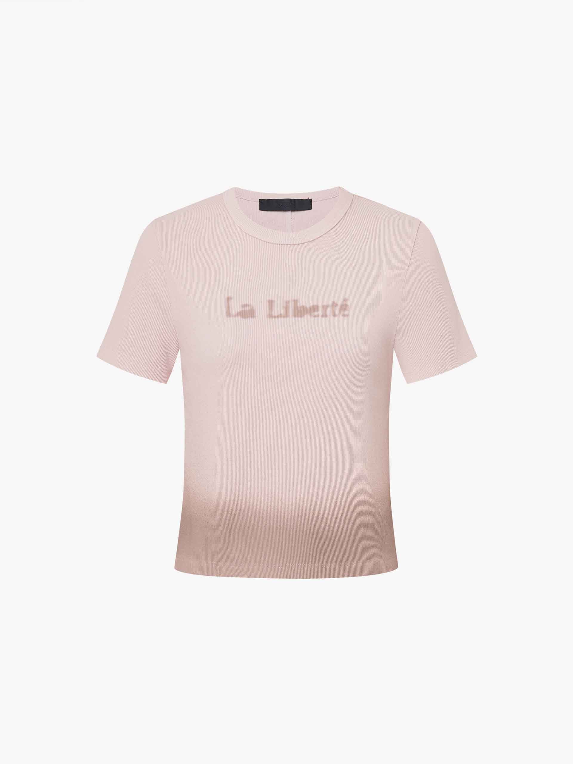 Front Letter Cropped T-shirt - Image 12