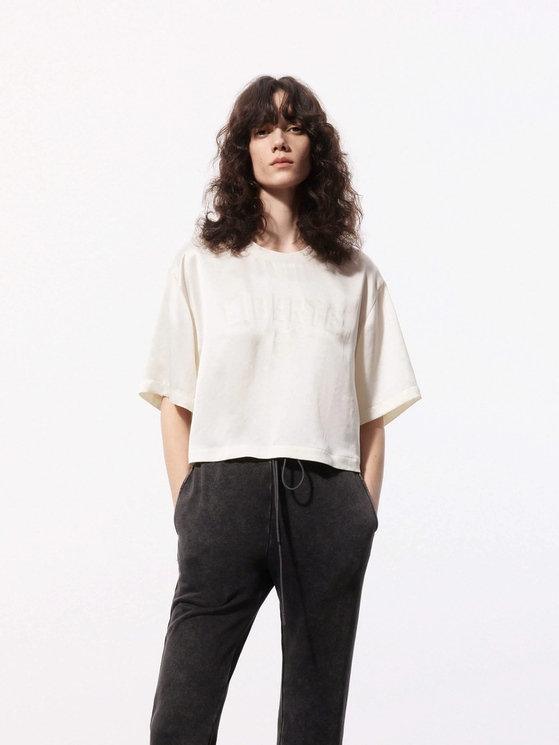 Front Letter Loose T-shirt - Image 10