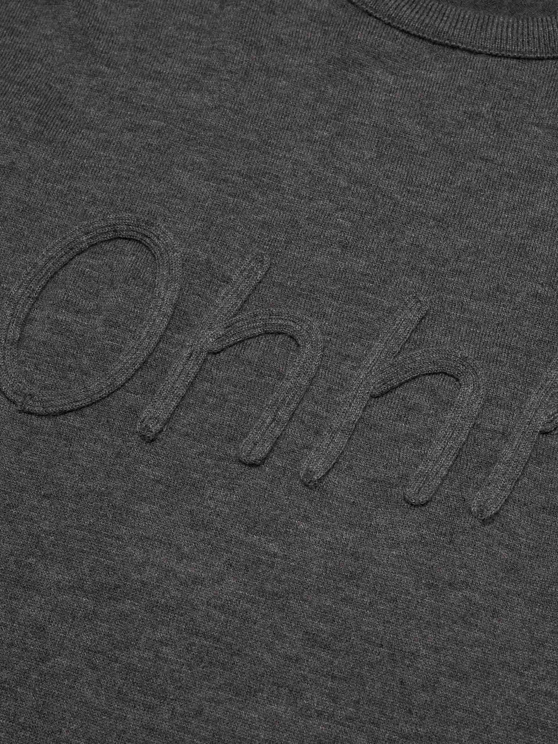 Front Letter Striped Sweater - Image 4