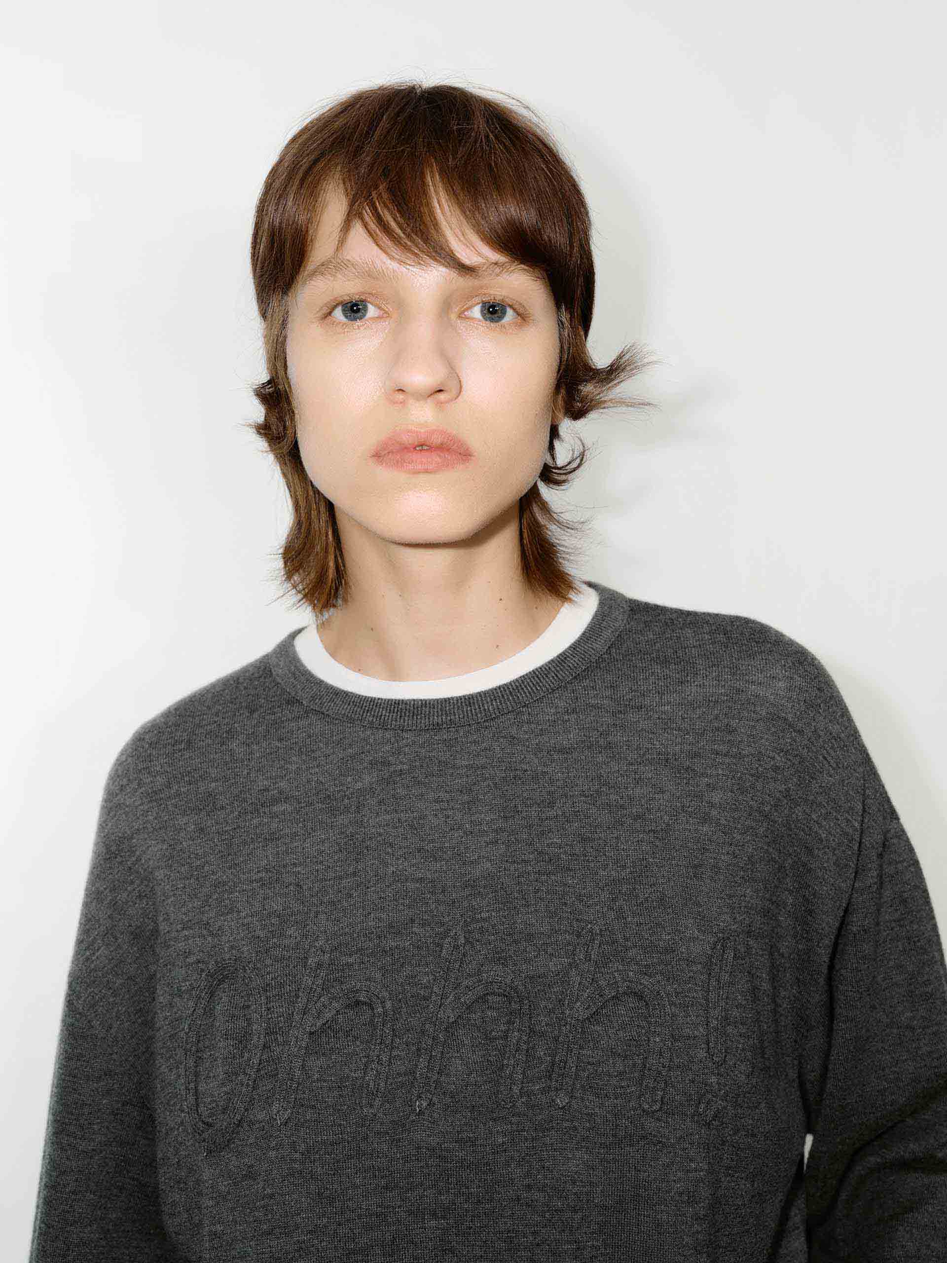 Front Letter Striped Sweater - Image 6