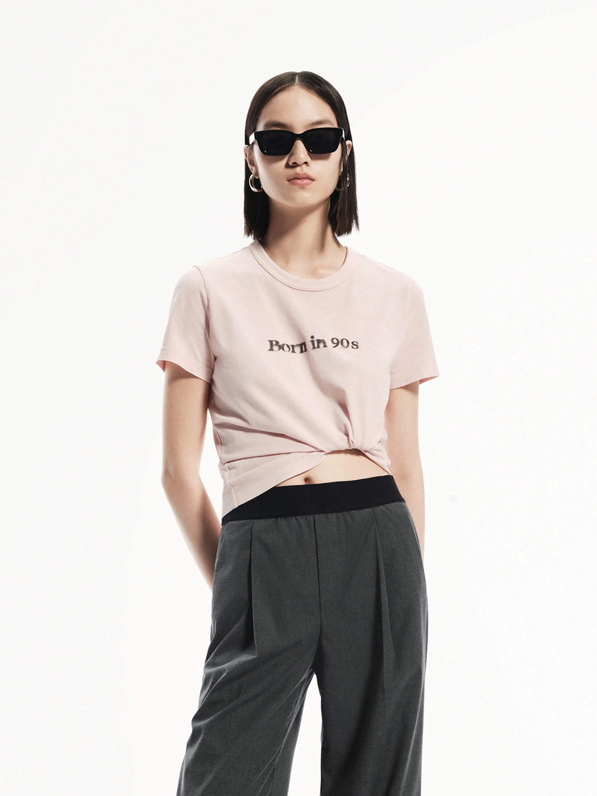 Front Logo Cotton T-shirt - Image 17