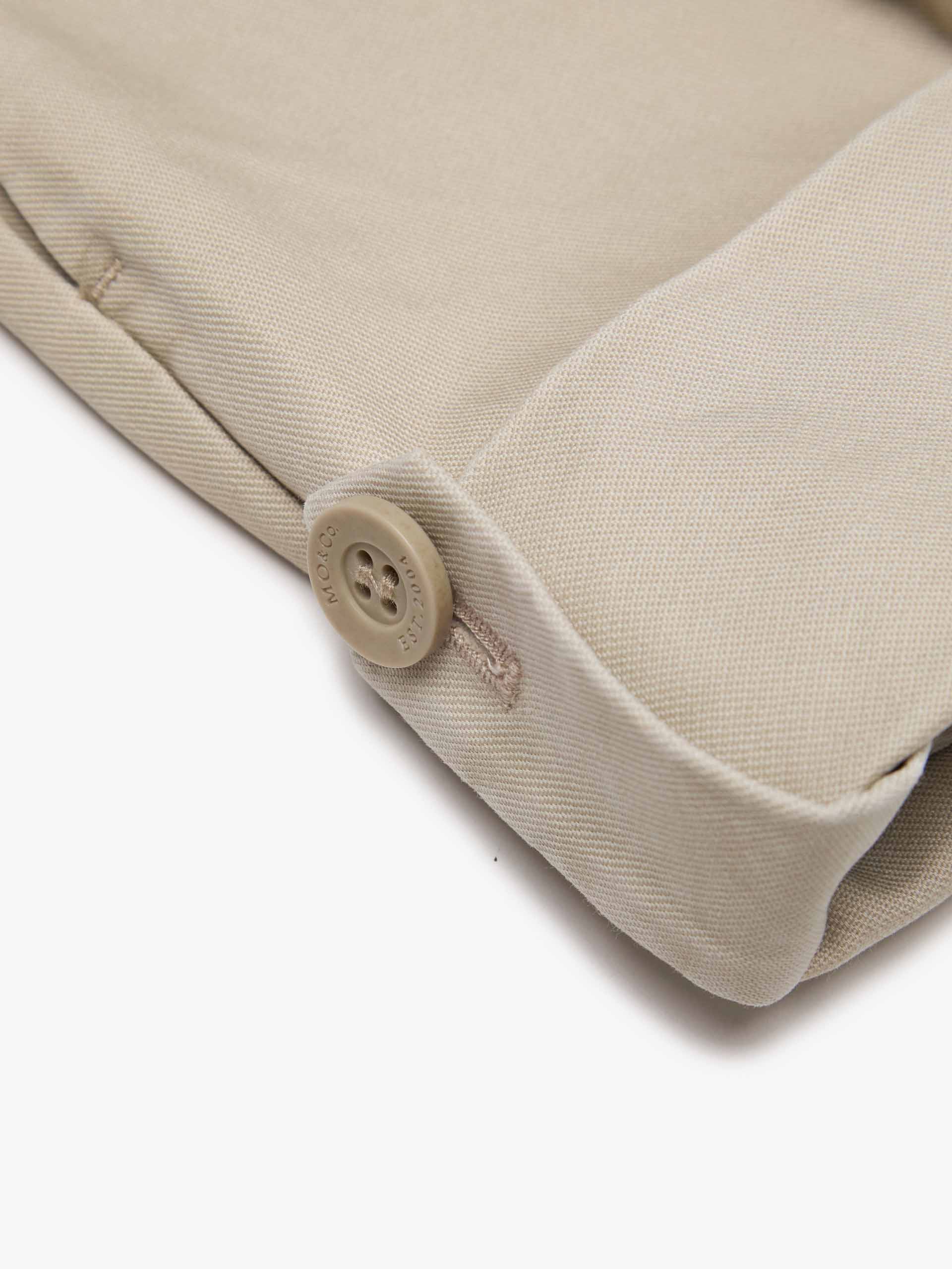 Front Pleated Cotton Shorts - Image 16