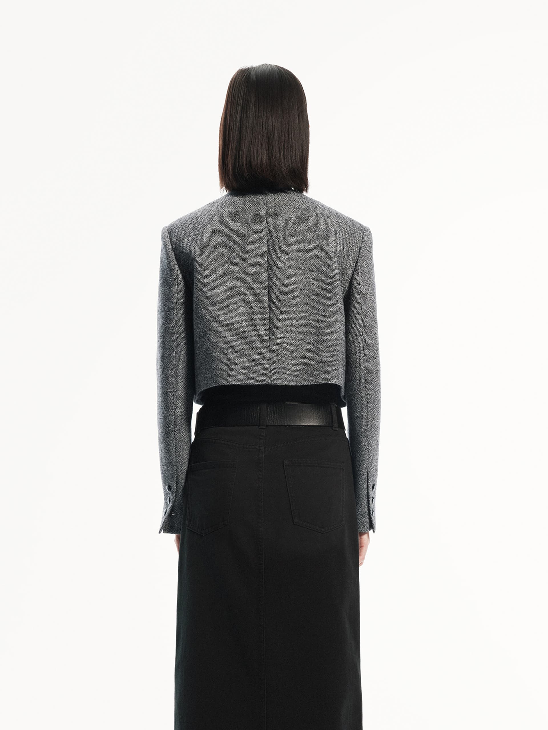 Front Pocket Cropped Jacket - Image 3
