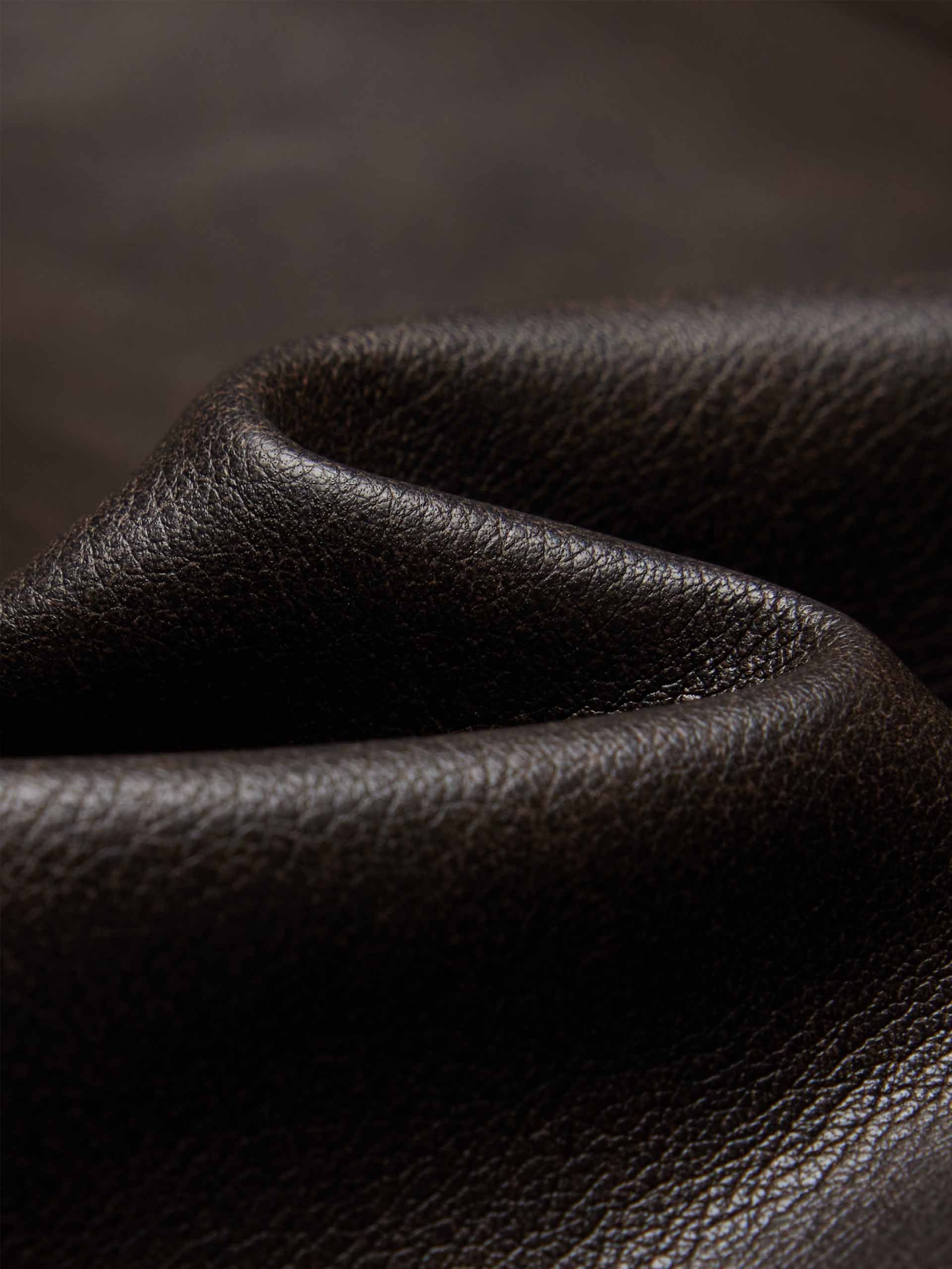 Front Pocket Leather Waistcoat - Image 4