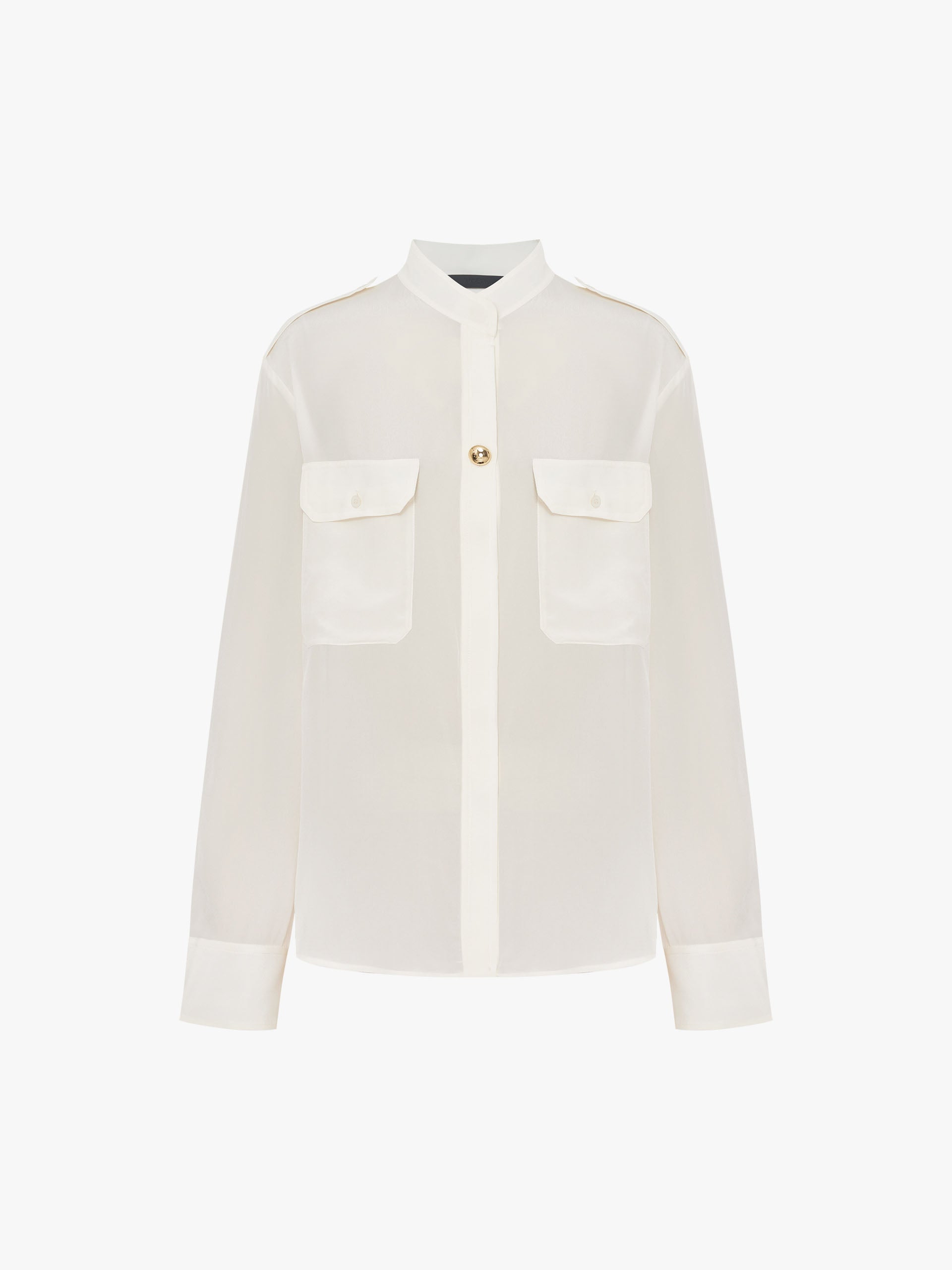 Front Pocket Silk Top - Image 5