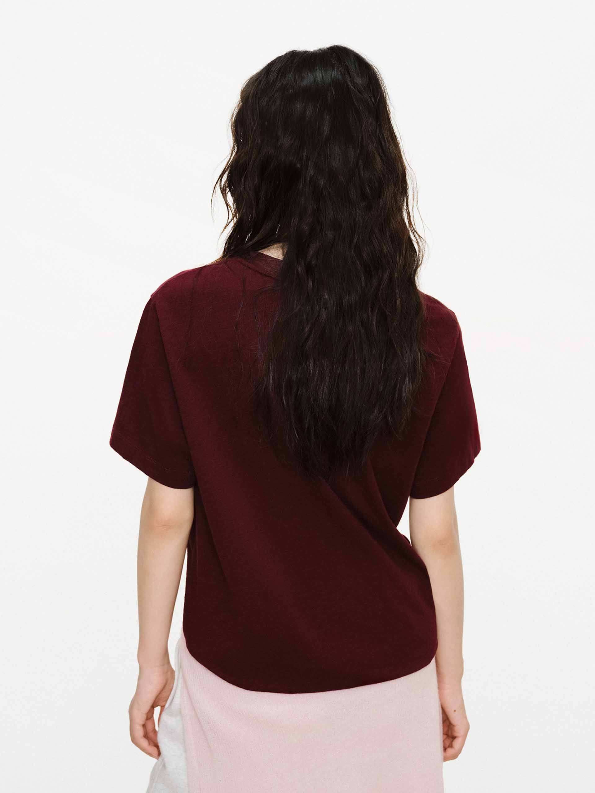Front Rhinestone Cotton T-shirt - Image 13