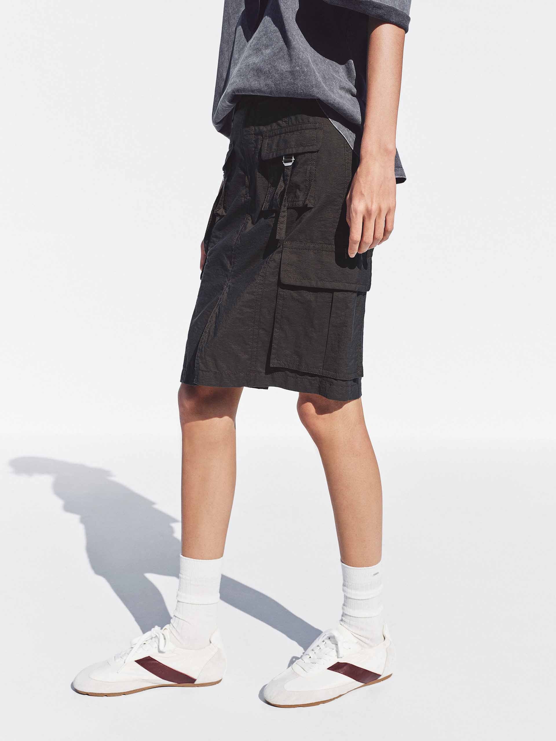 Front Slit Cargo Mid Skirt - Image 6