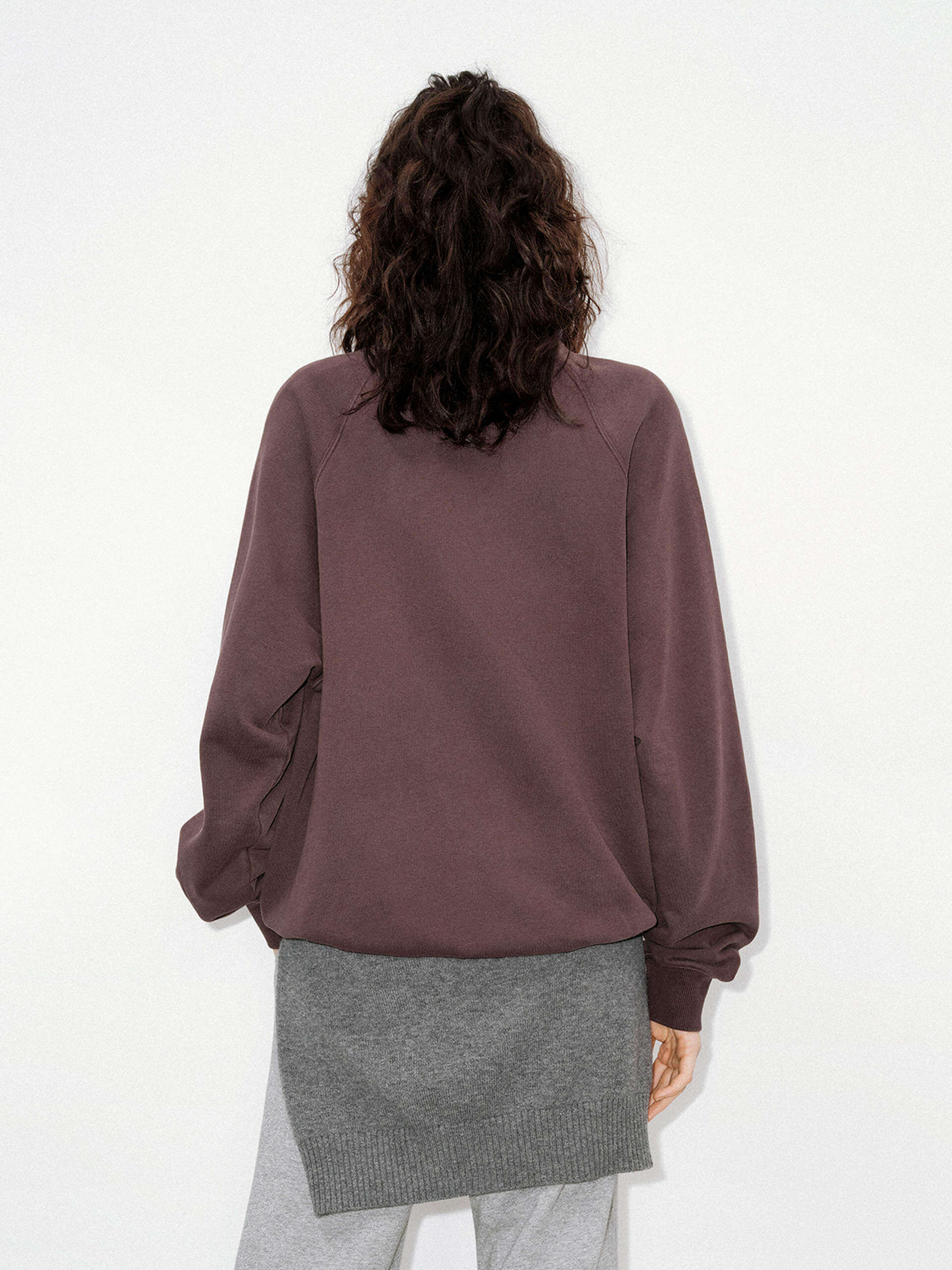 Front Slogan Cotton Sweatshirt - Image 19