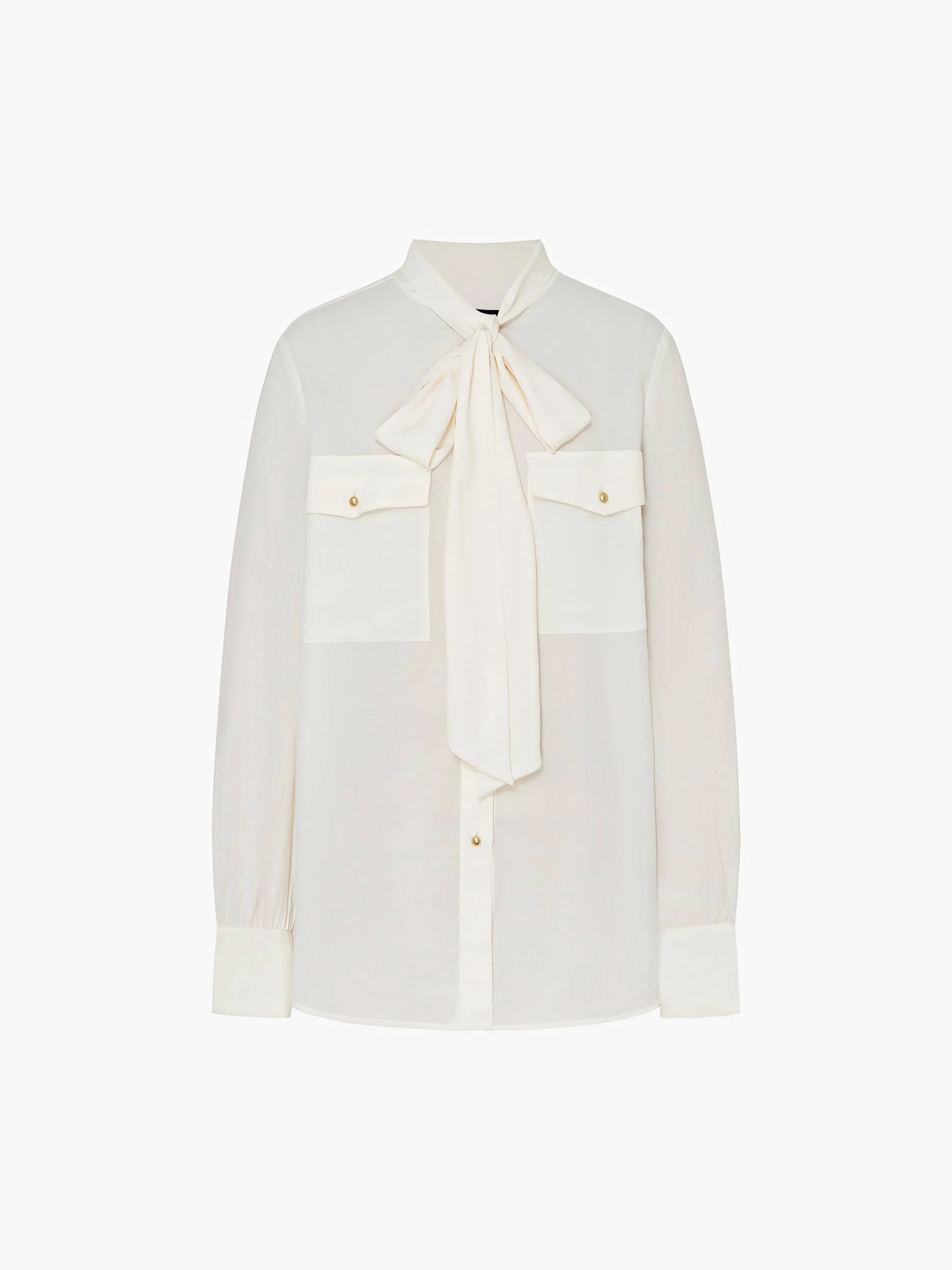 Front Tie Chiffon Blouse - Image 5