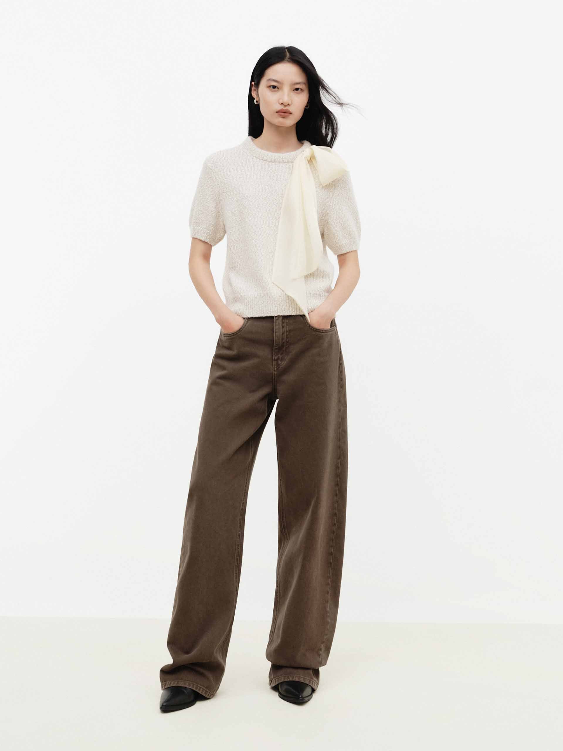 Front Tie Short Sleeves Top - Image 10