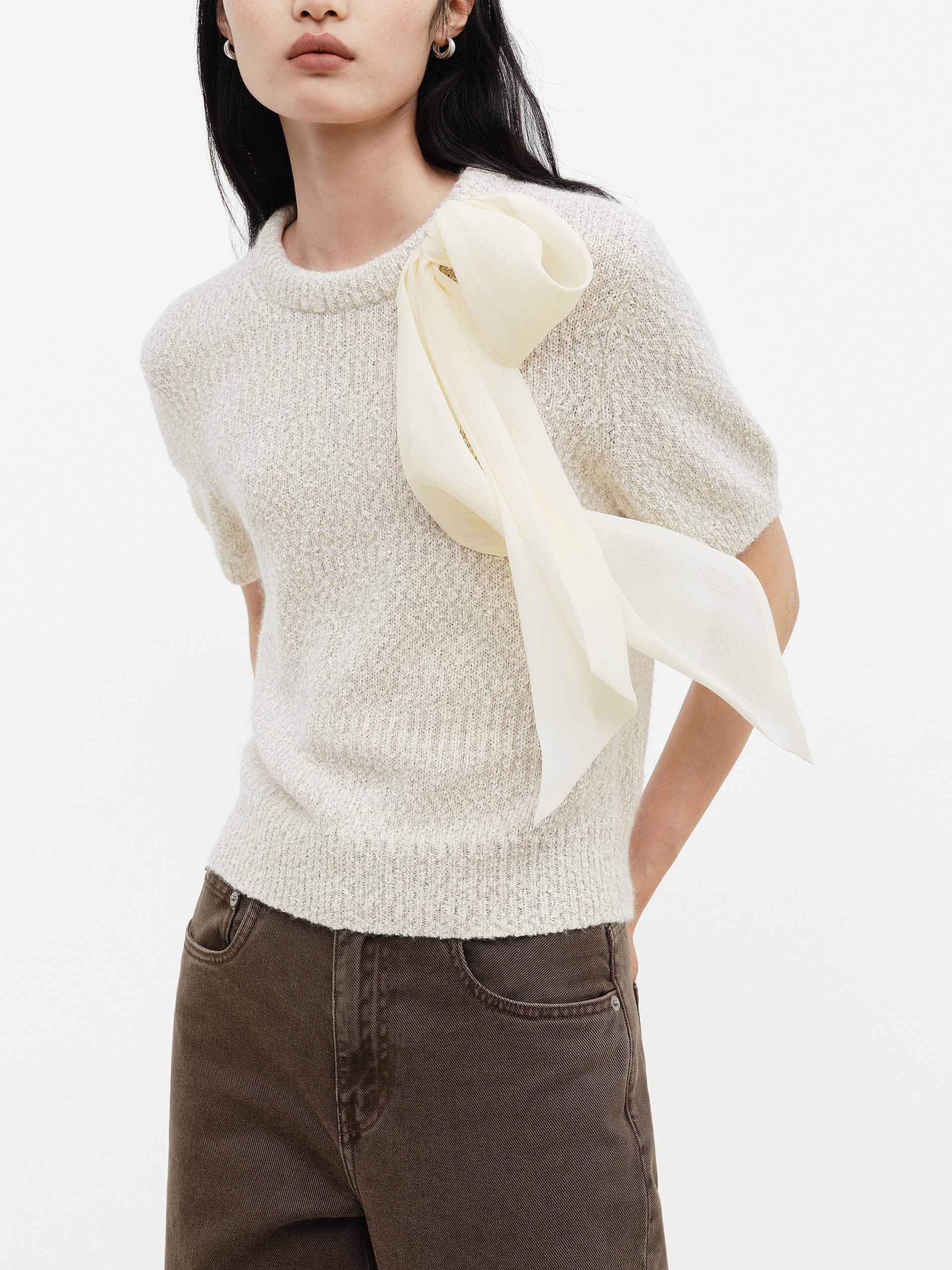 Front Tie Short Sleeves Top - Image 16
