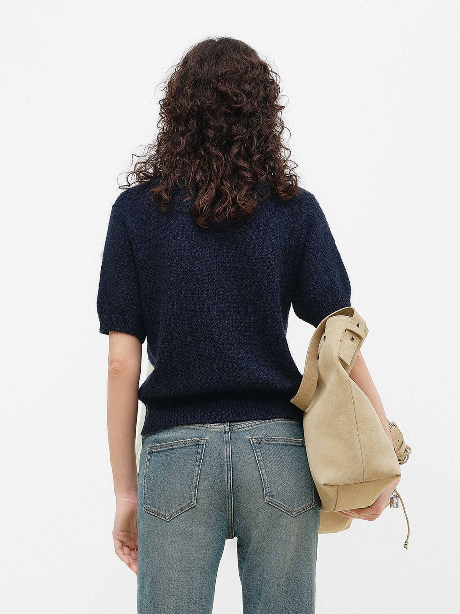 Front Tie Short Sleeves Top - Image 6