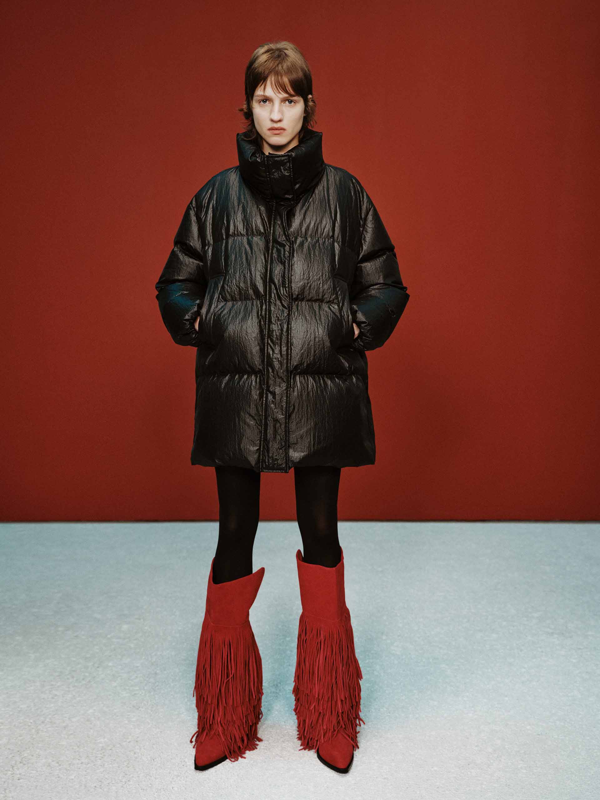 Funnel Neck Down Jacket - Image 10