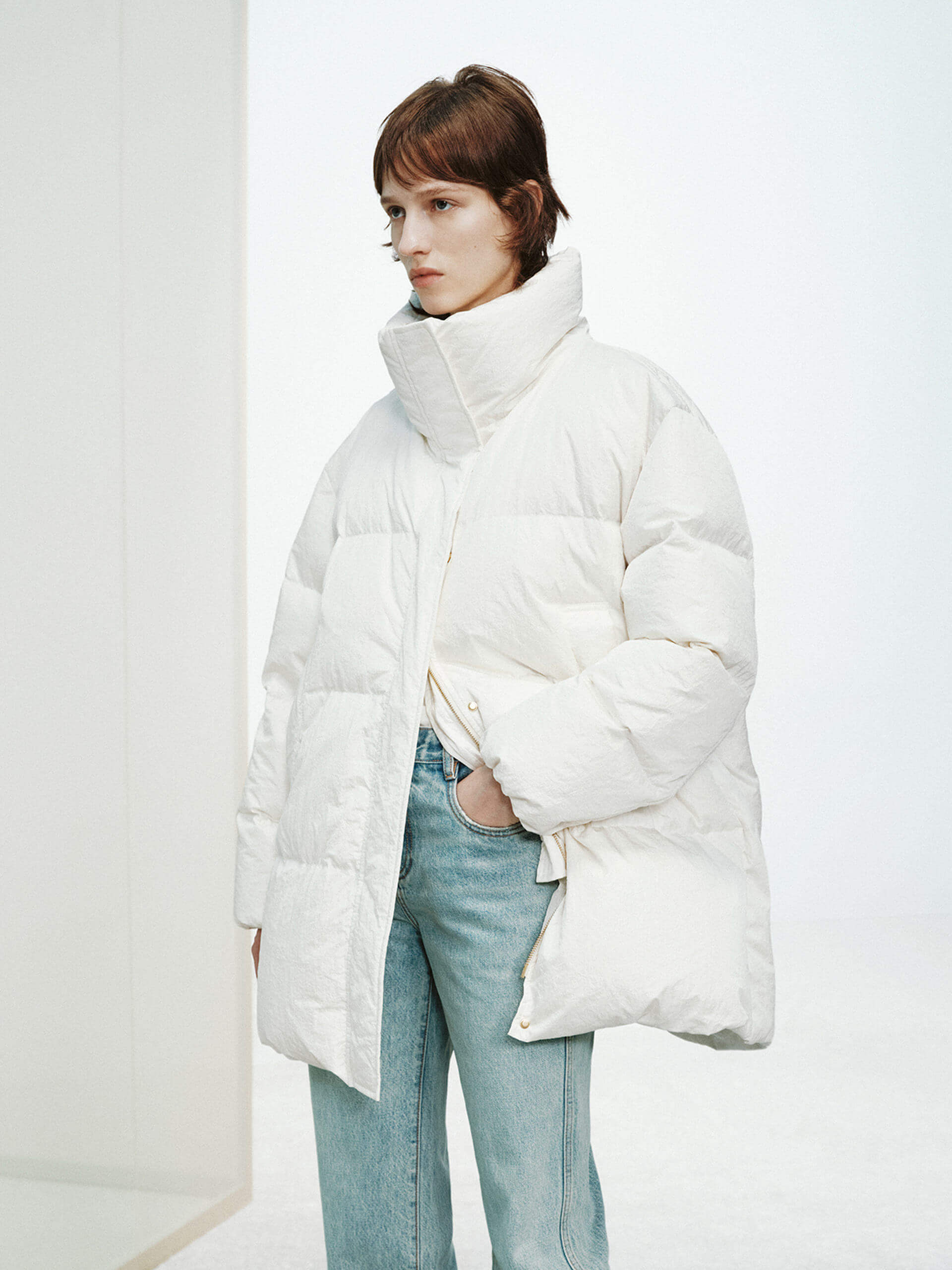 Funnel Neck Down Jacket - Image 8