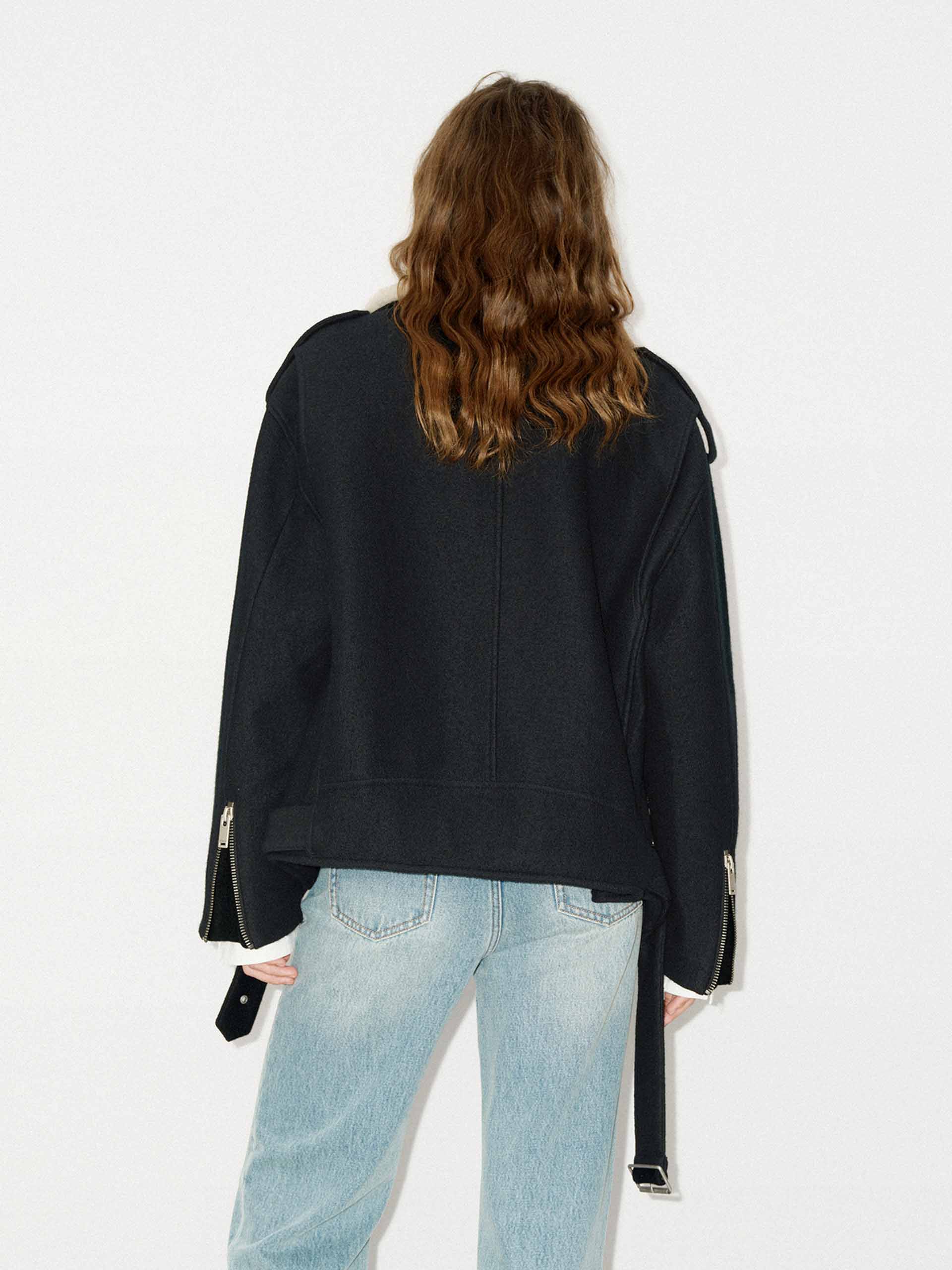 Fur Collar Belted Coat - Image 3